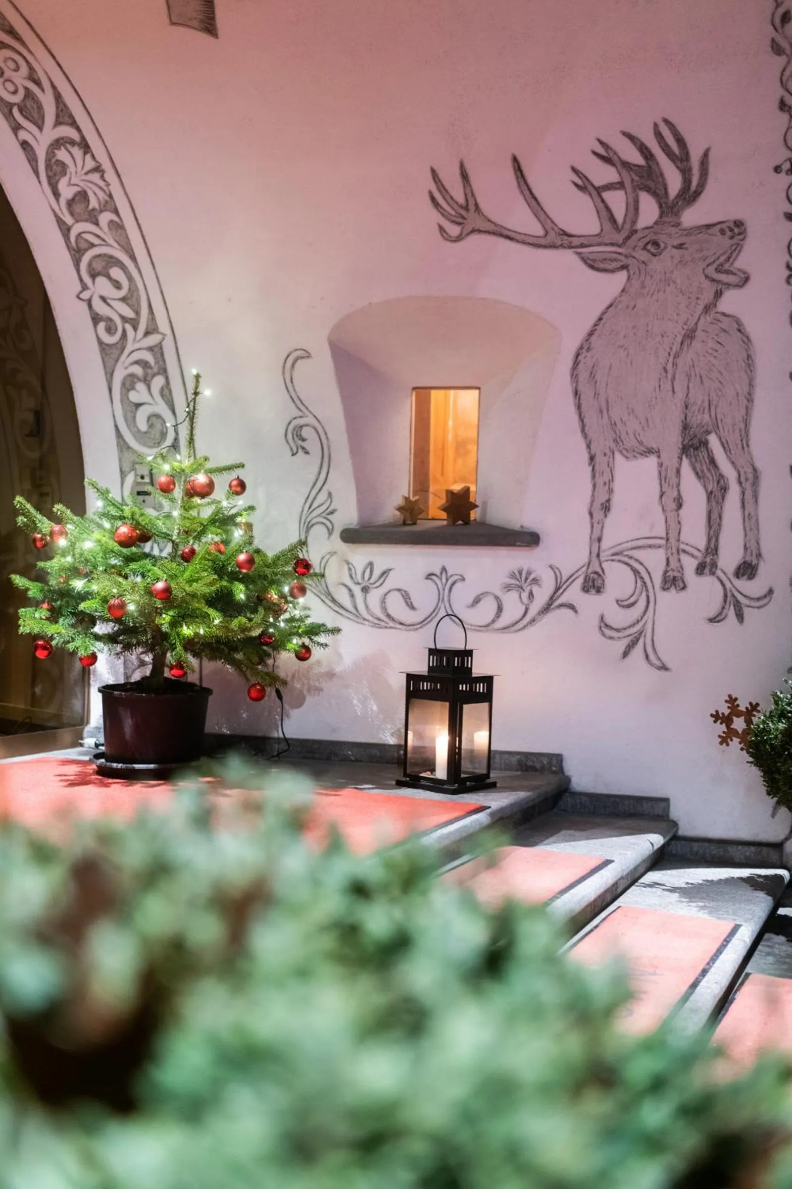 Decorative detail in Hotel Lenzerhorn - Alpine Stay, Spa & Savour