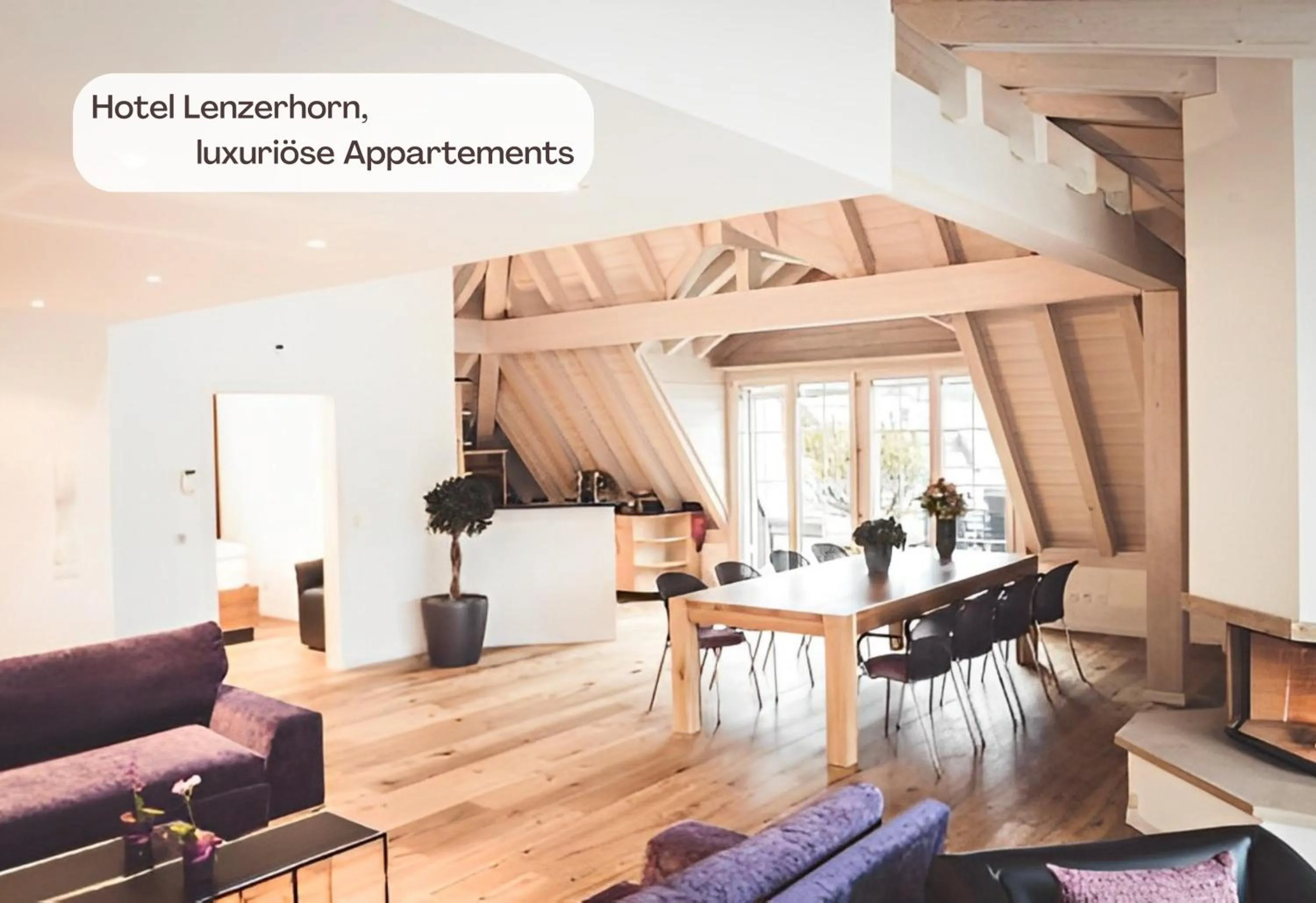 Kitchen or kitchenette in Hotel Lenzerhorn - Alpine Stay, Spa & Savour