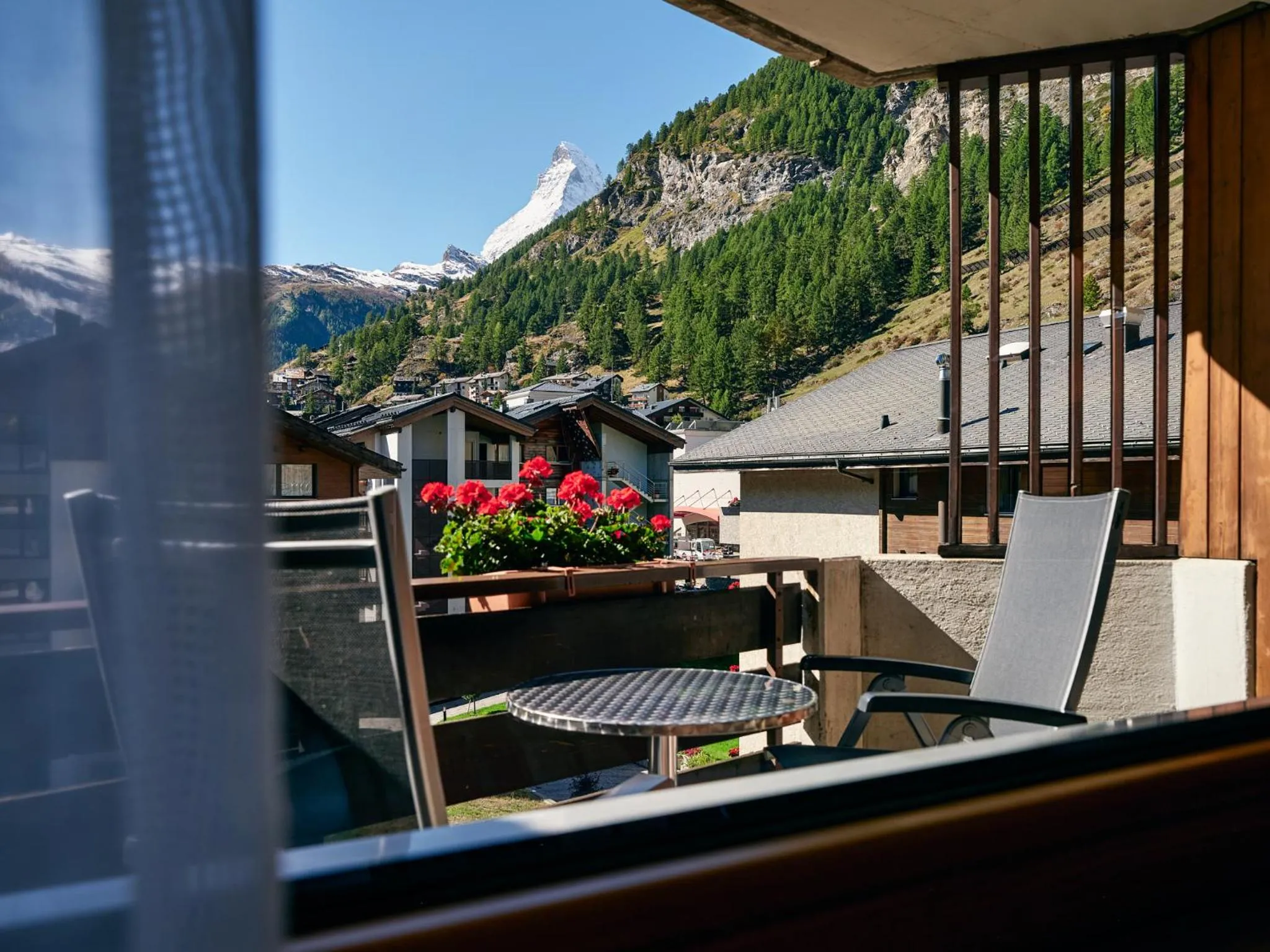 Mountain view in Hotel Ambassador Zermatt