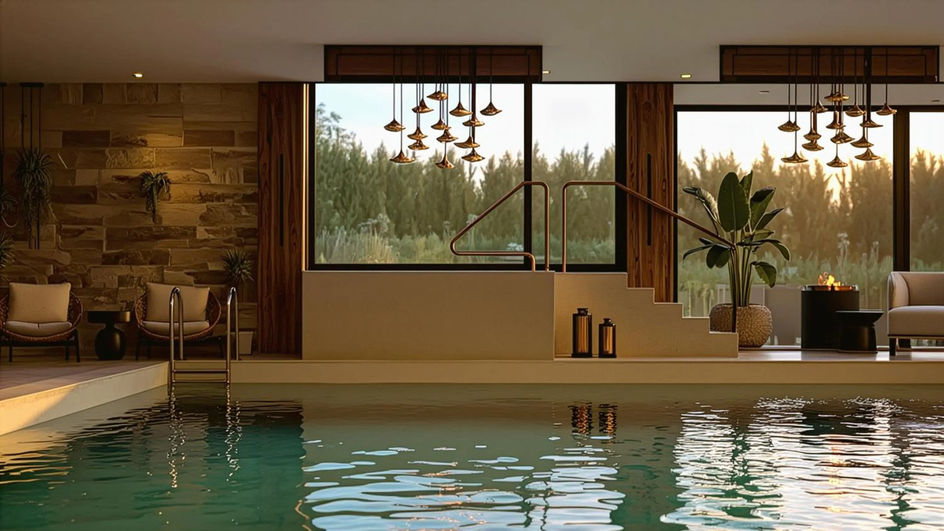 Swimming pool in Grand Hotel Zermatterhof