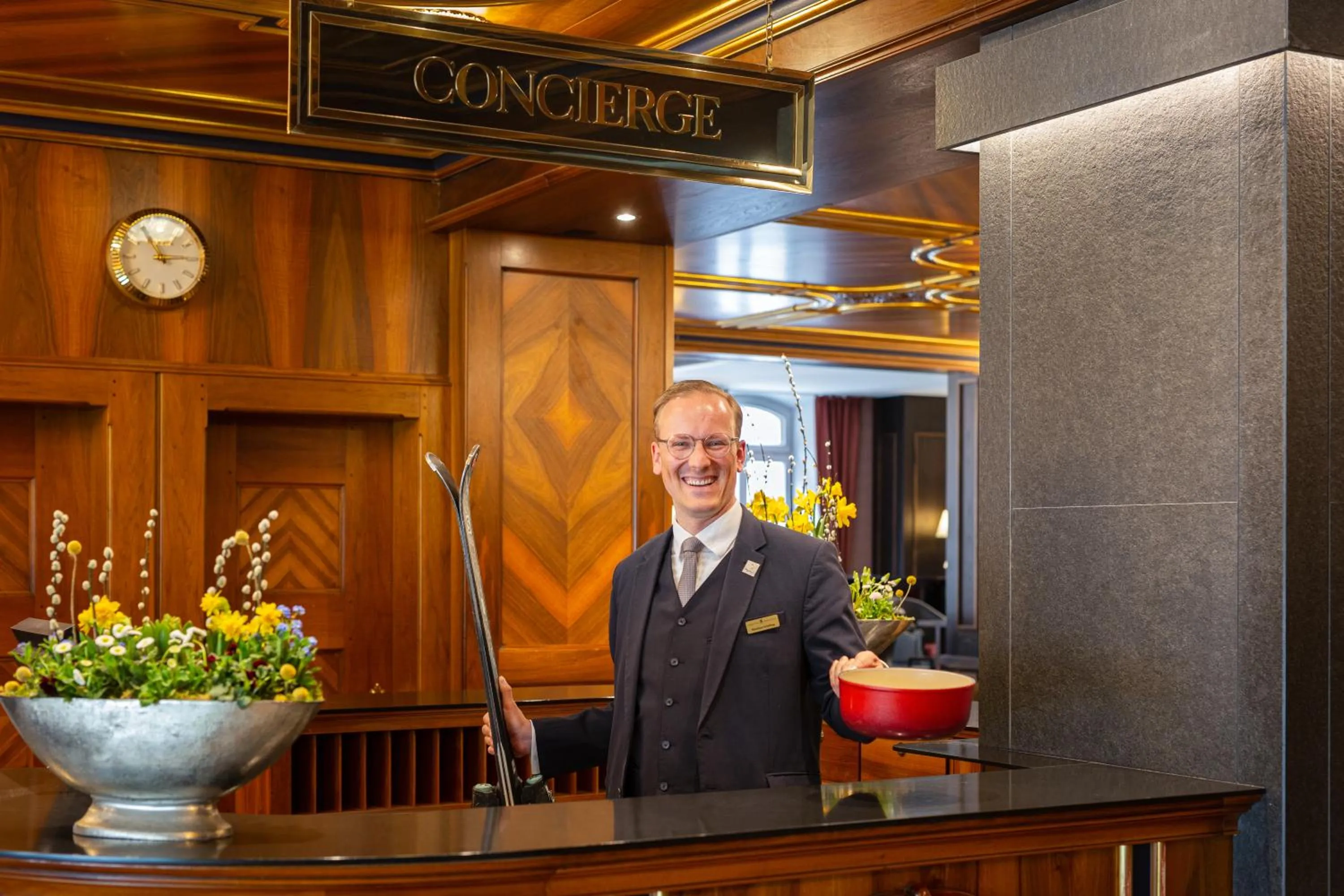Lobby or reception in Grand Hotel Zermatterhof