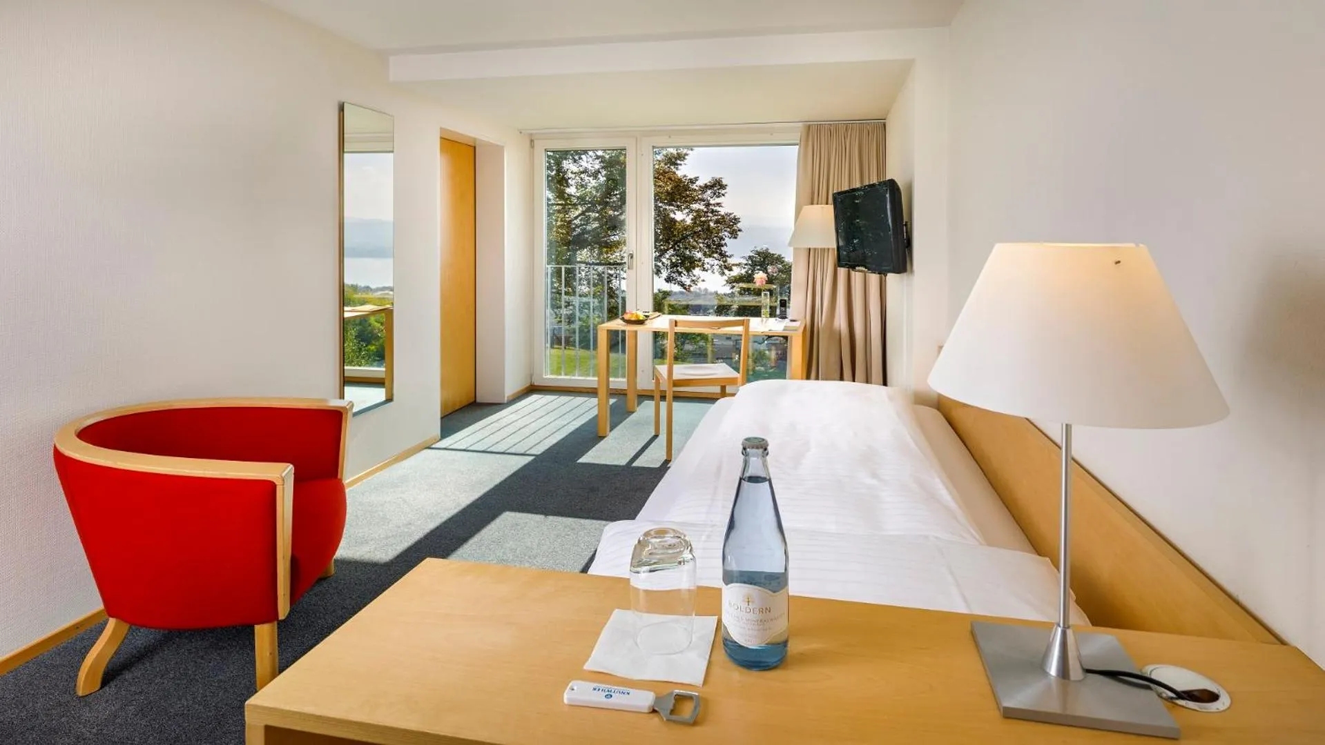 Bed in Hotel Boldern