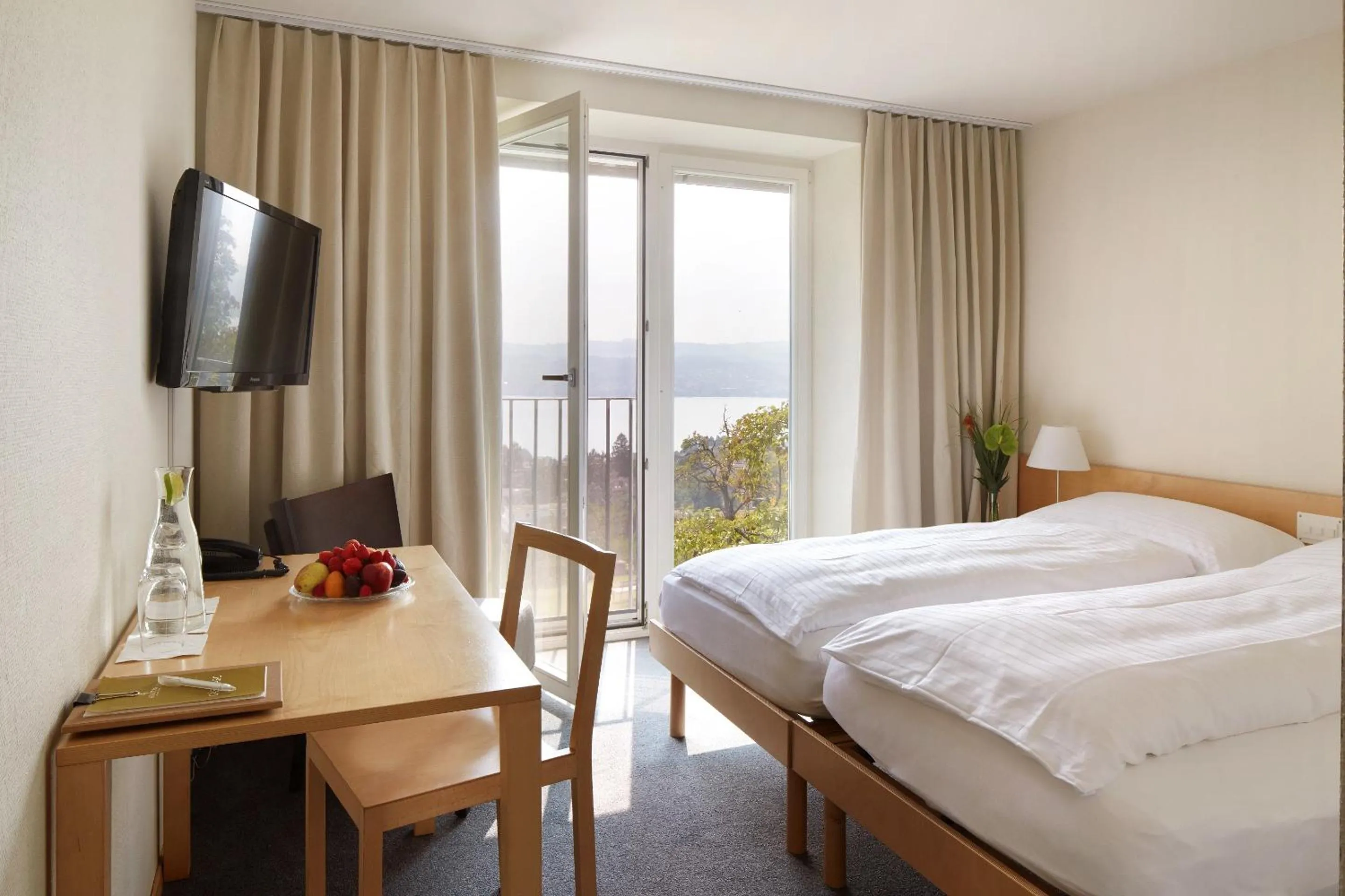 Bed in Hotel Boldern