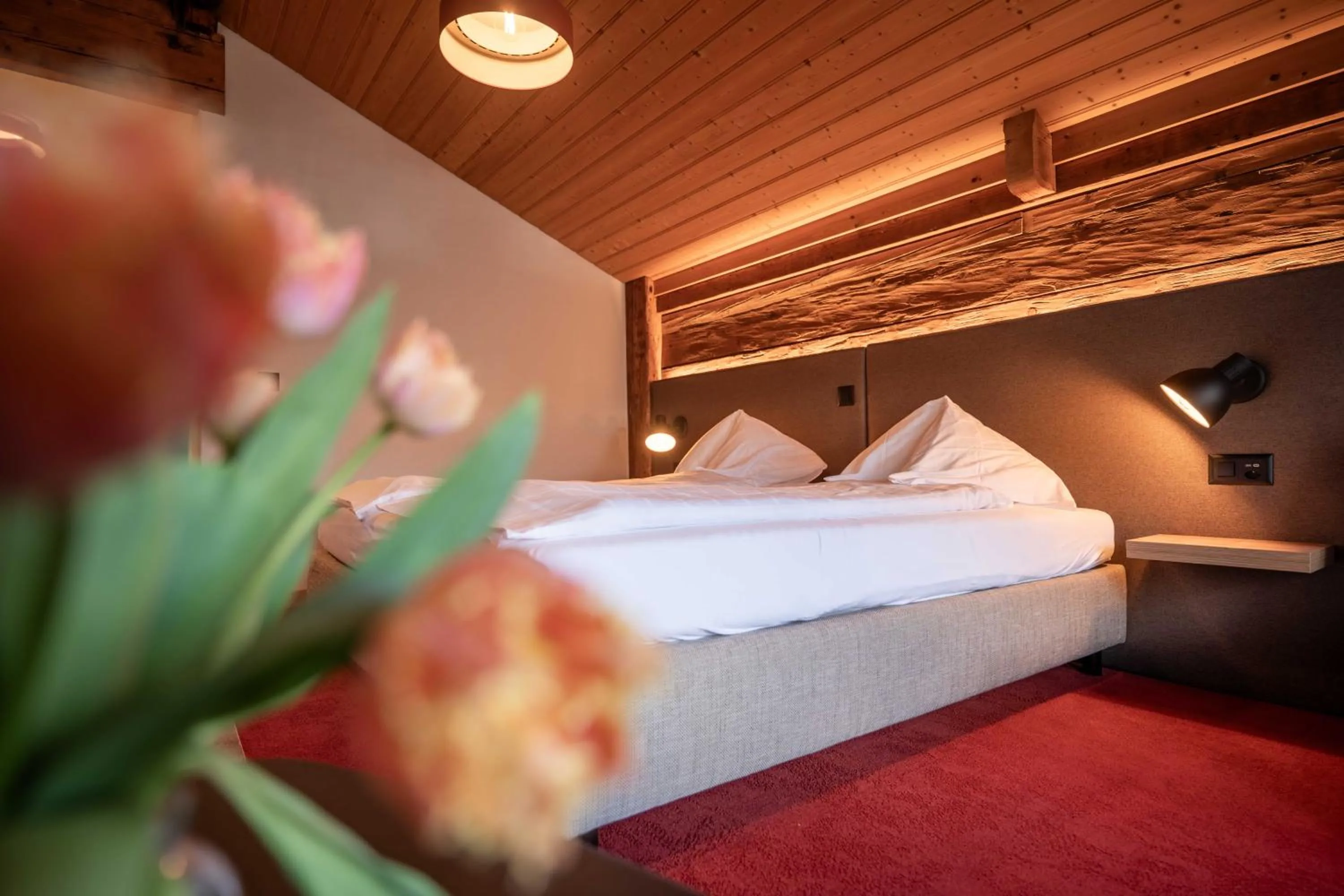 Bed in Hotel Châlet Du Lac