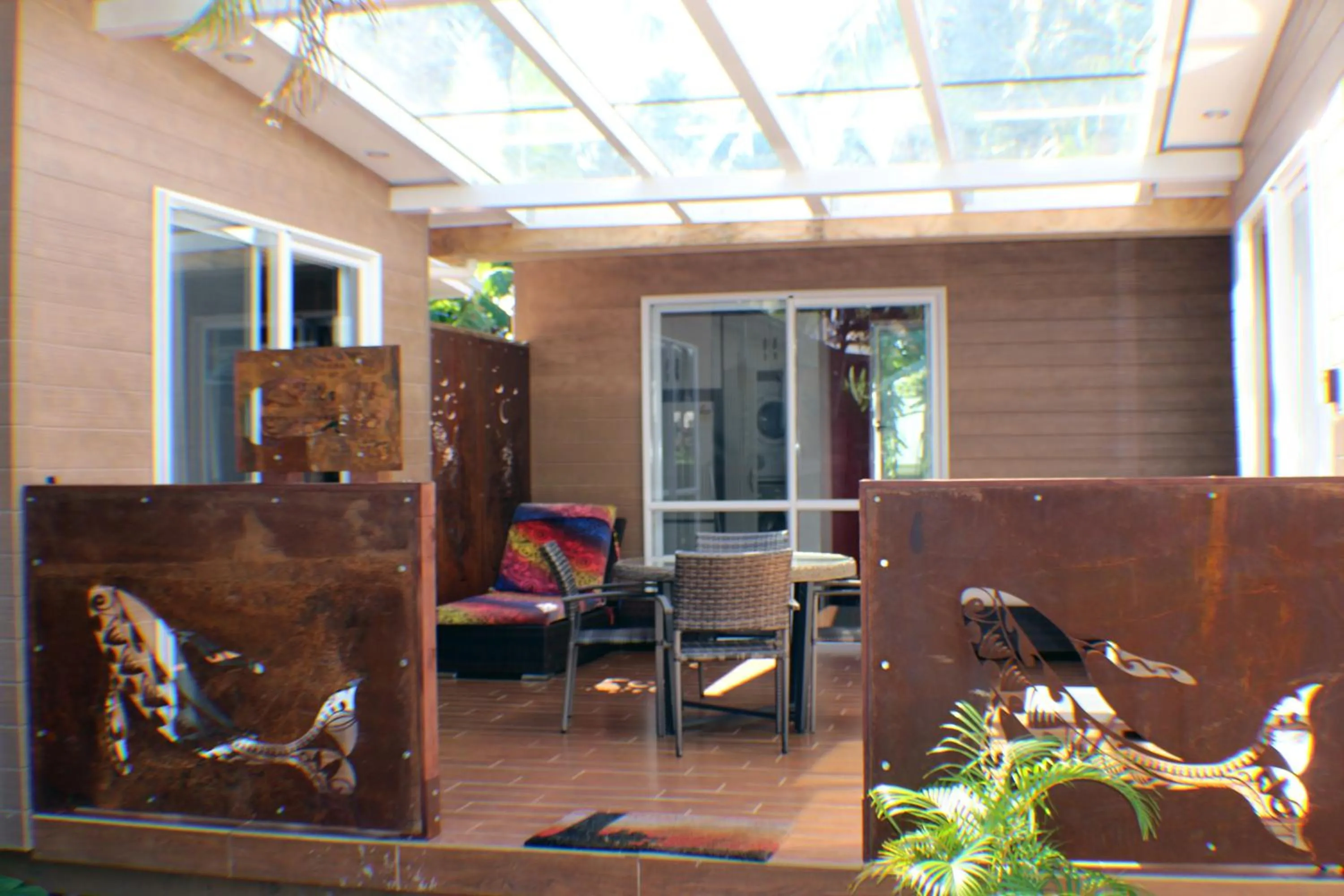 Patio in Kia Orana Villas and Spa