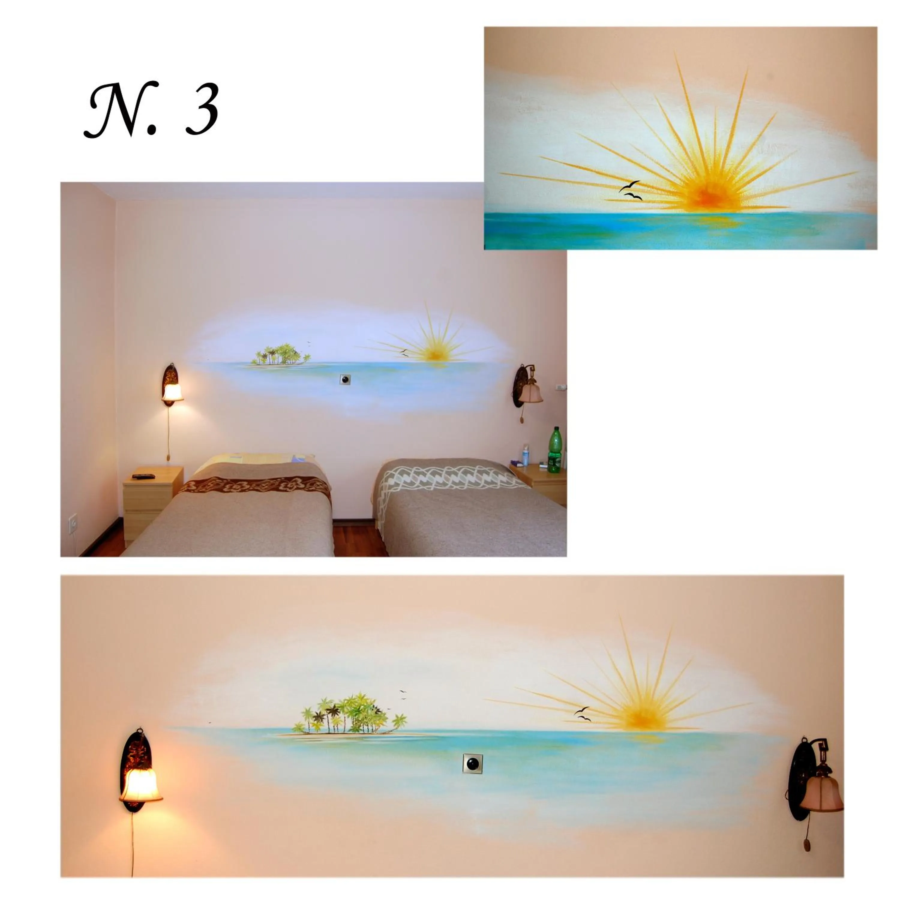 Decorative detail, Bed in Hotel Ristorante Baldi