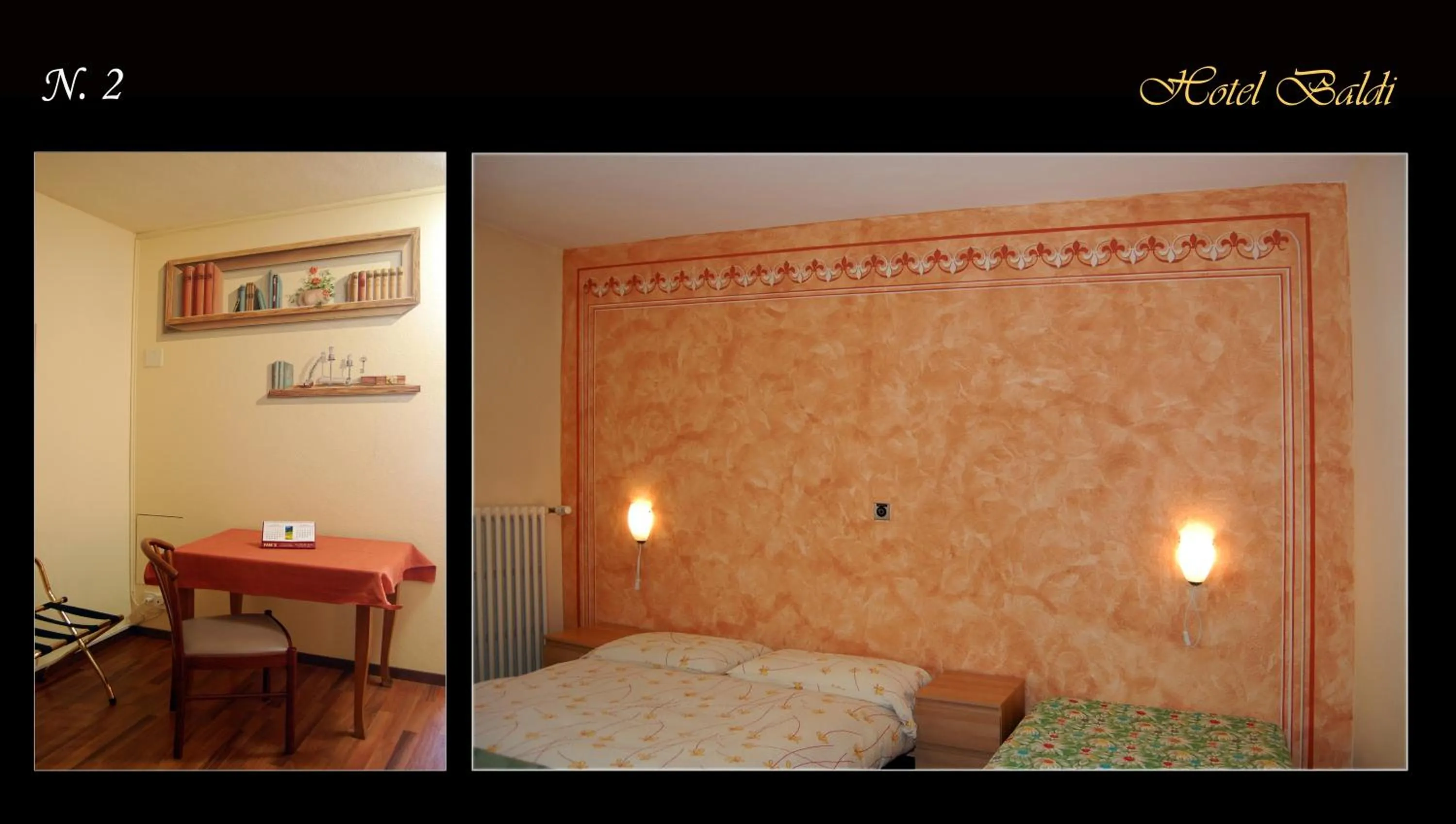 Decorative detail, Bed in Hotel Ristorante Baldi