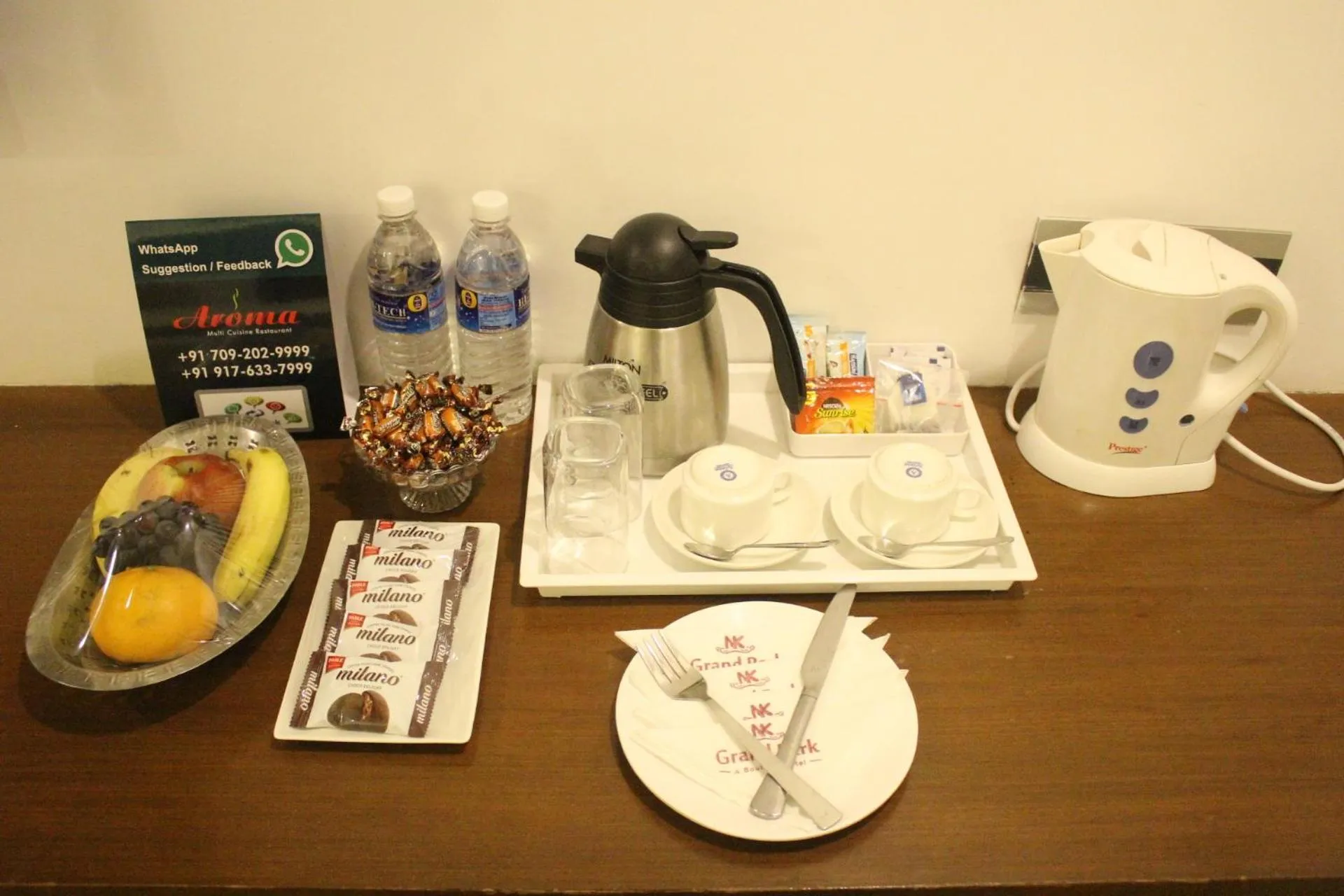 Kitchen or kitchenette in Hotel Nk Grand Park Airport Hotel