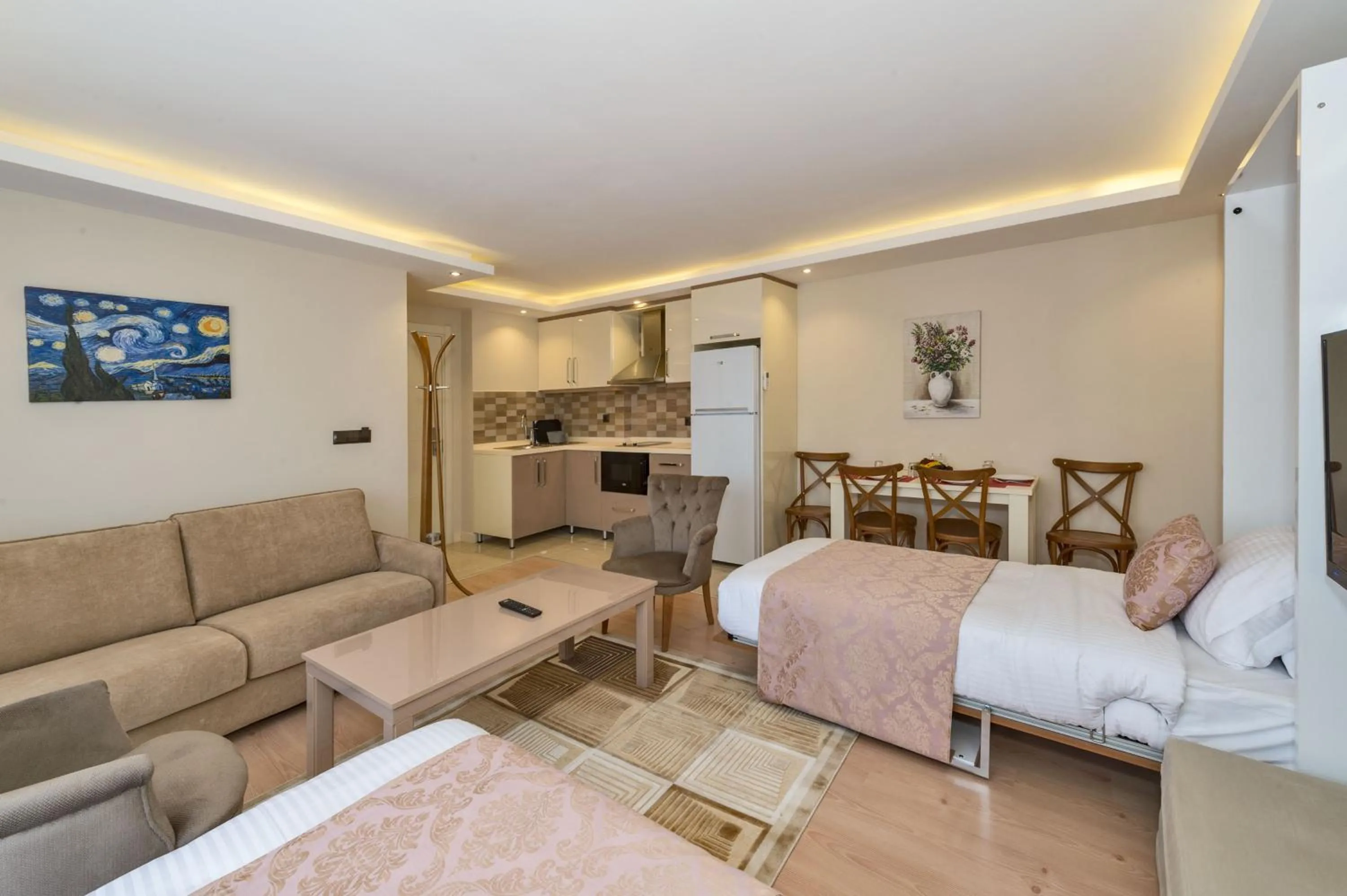 Kitchen or kitchenette, Bed in Gen Suites