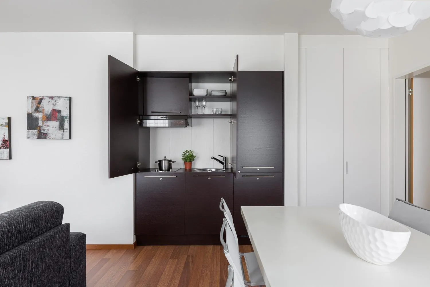 Kitchen or kitchenette in ibis Locarno