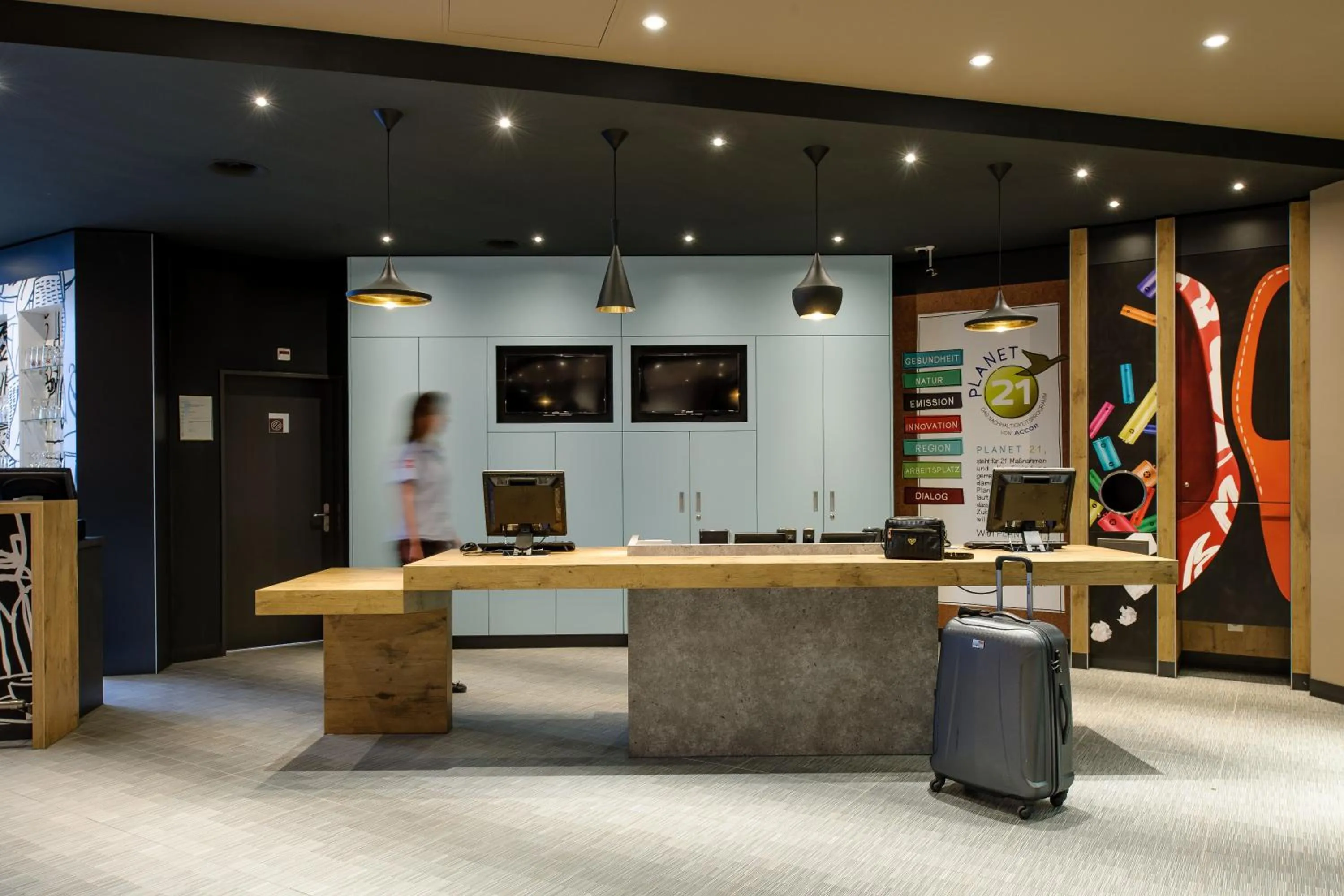 Lobby or reception in ibis Luzern Kriens