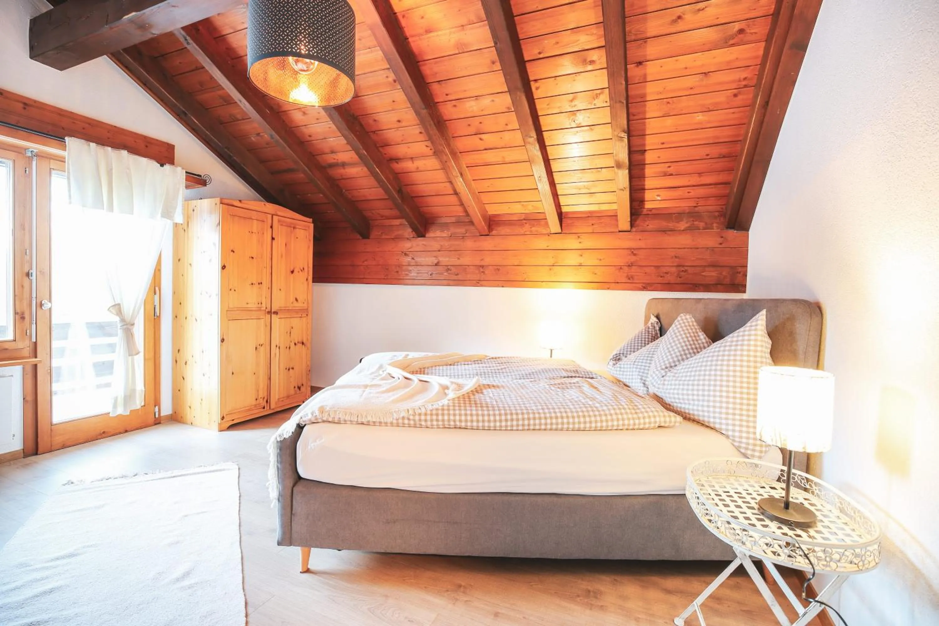 Bed in Hotel Restaurant Bürchnerhof