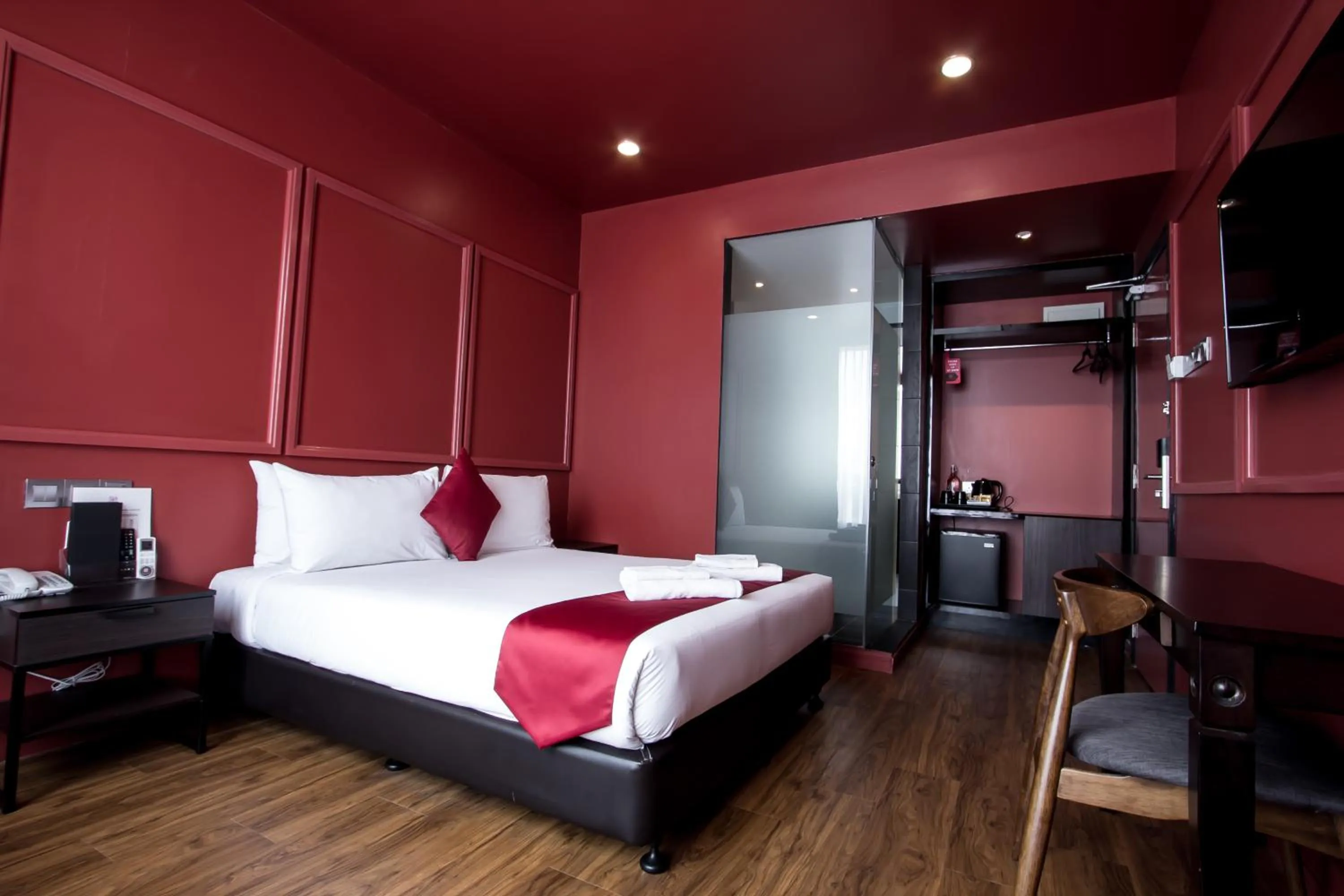 Bed in Bloommaze Boutique Hotel Puchong