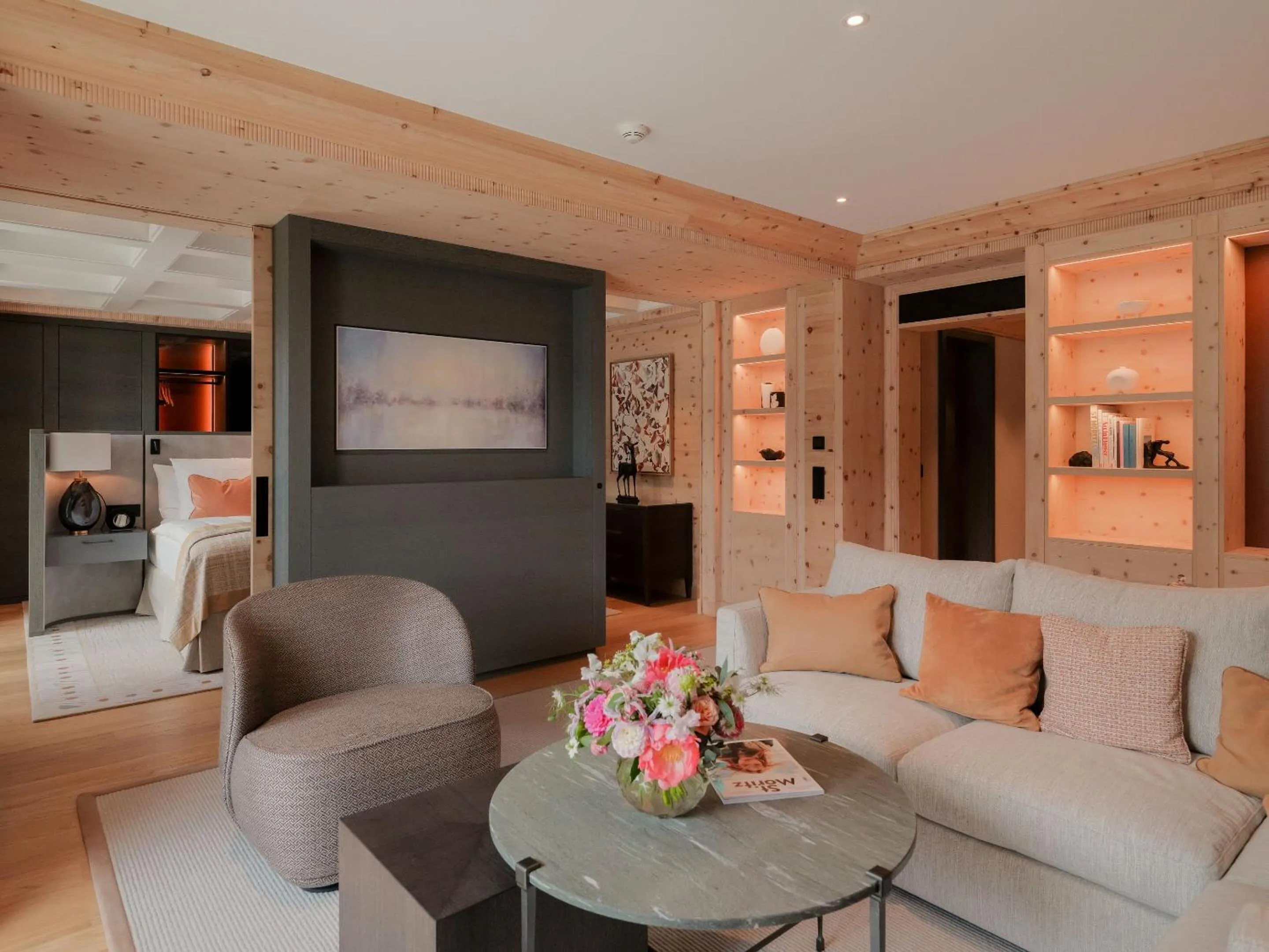 Seating area in Kulm Hotel St. Moritz