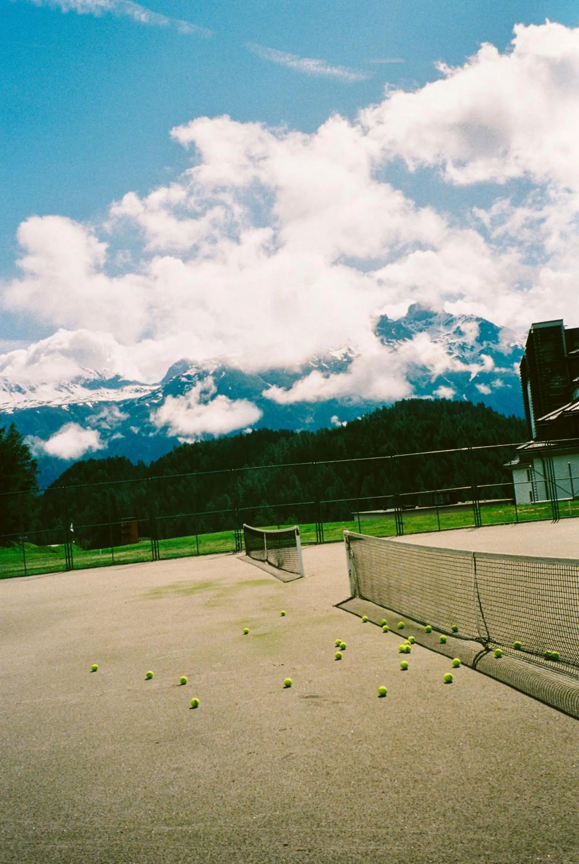 Tennis court in Kulm Hotel St. Moritz