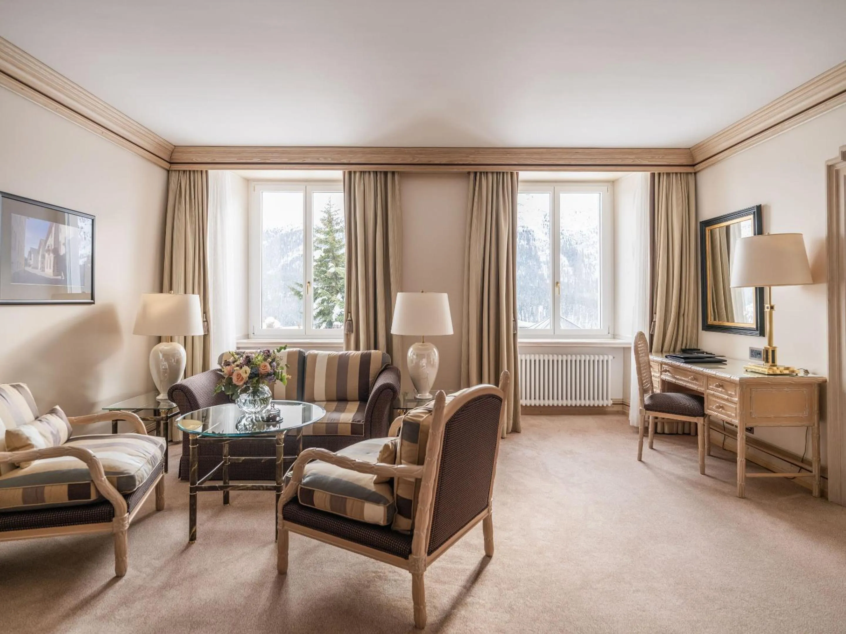 Seating area in Kulm Hotel St. Moritz
