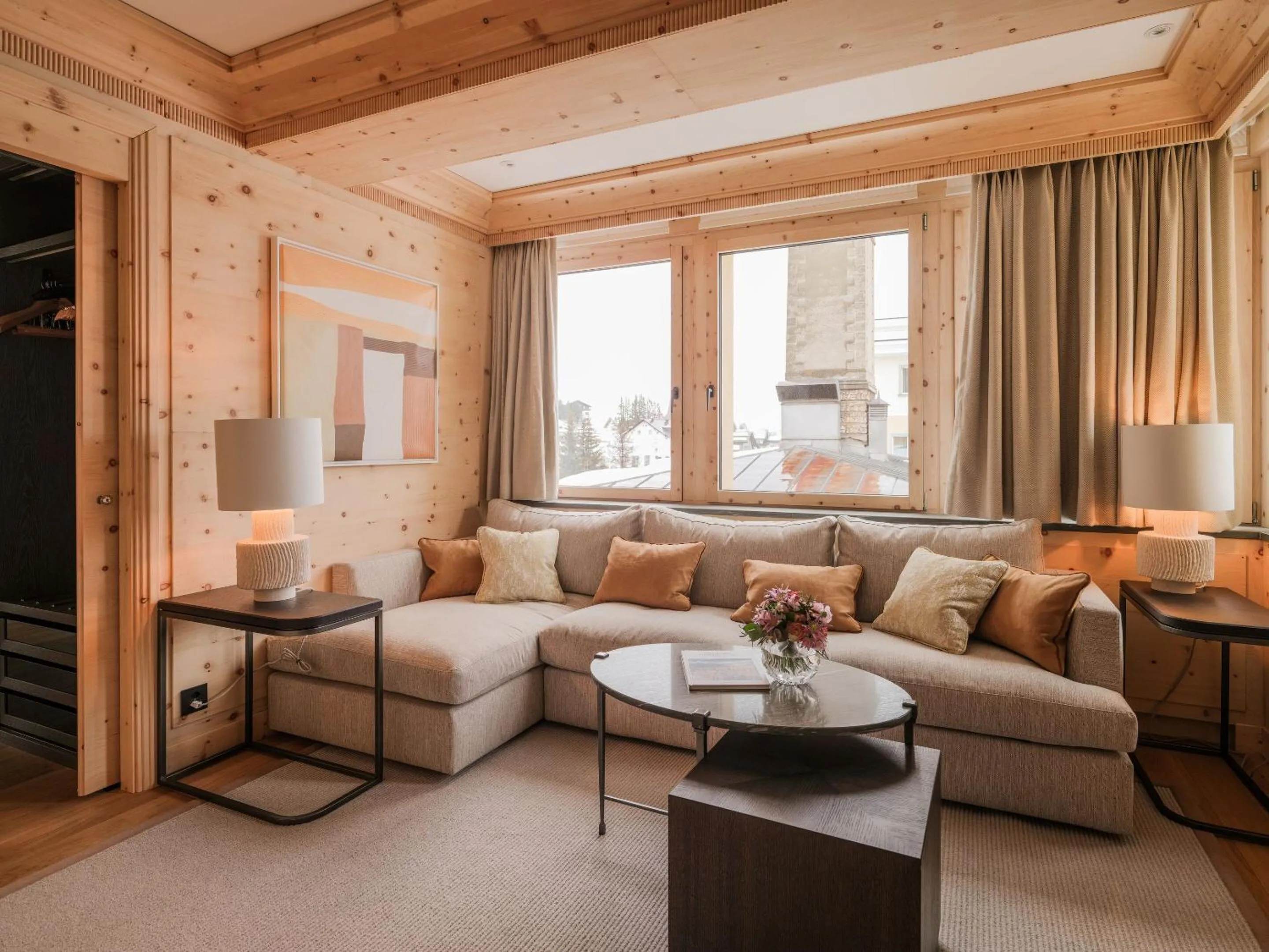 Seating area in Kulm Hotel St. Moritz