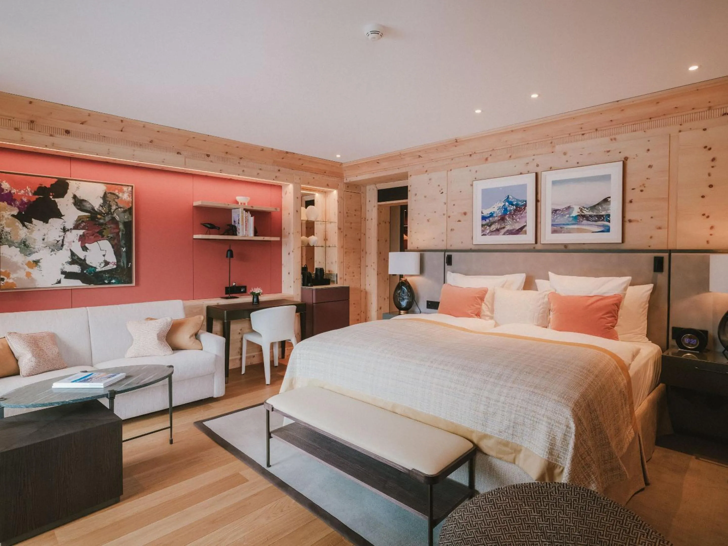 Bedroom, Bed in Kulm Hotel St. Moritz