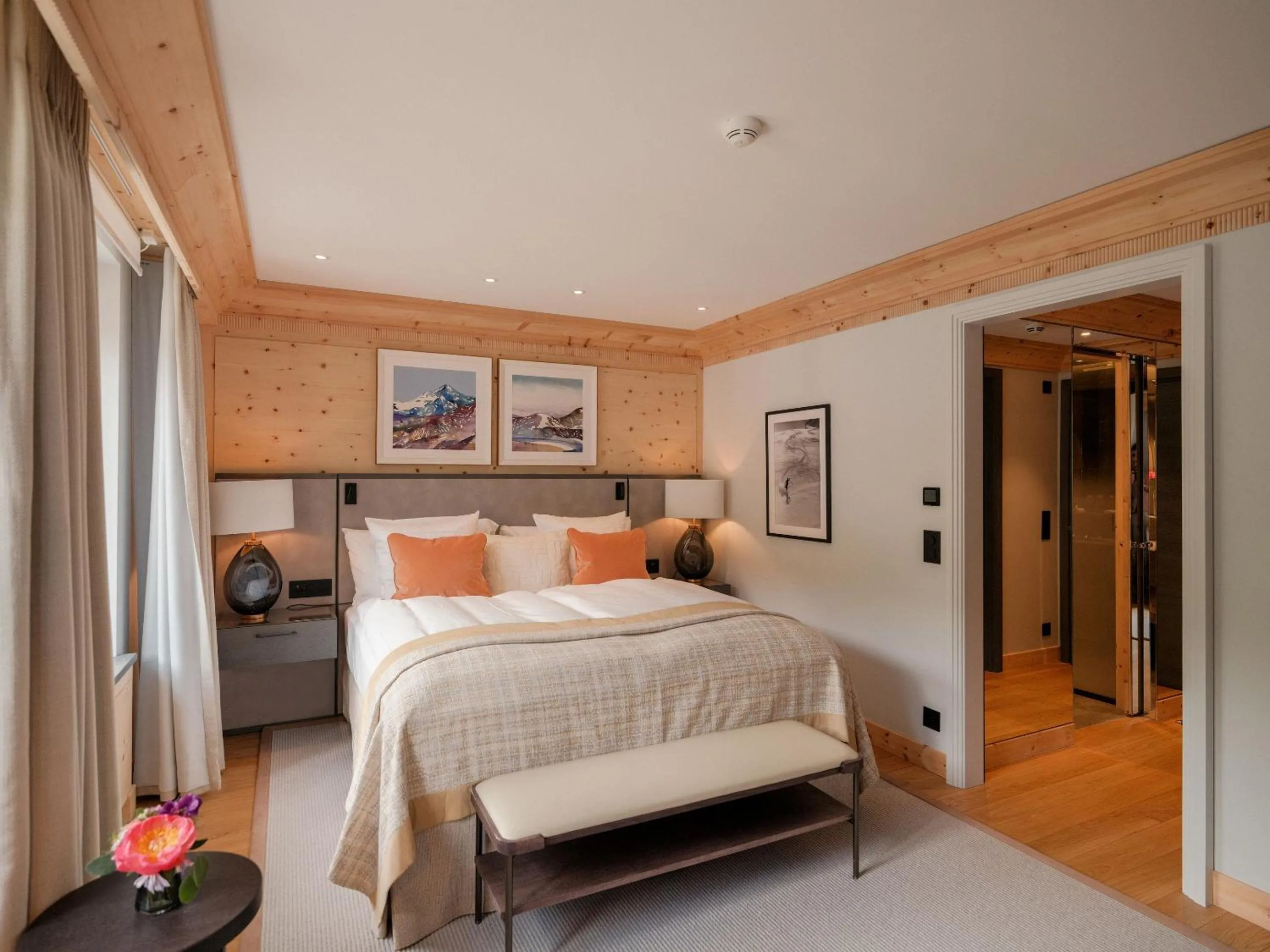 Bedroom, Bed in Kulm Hotel St. Moritz