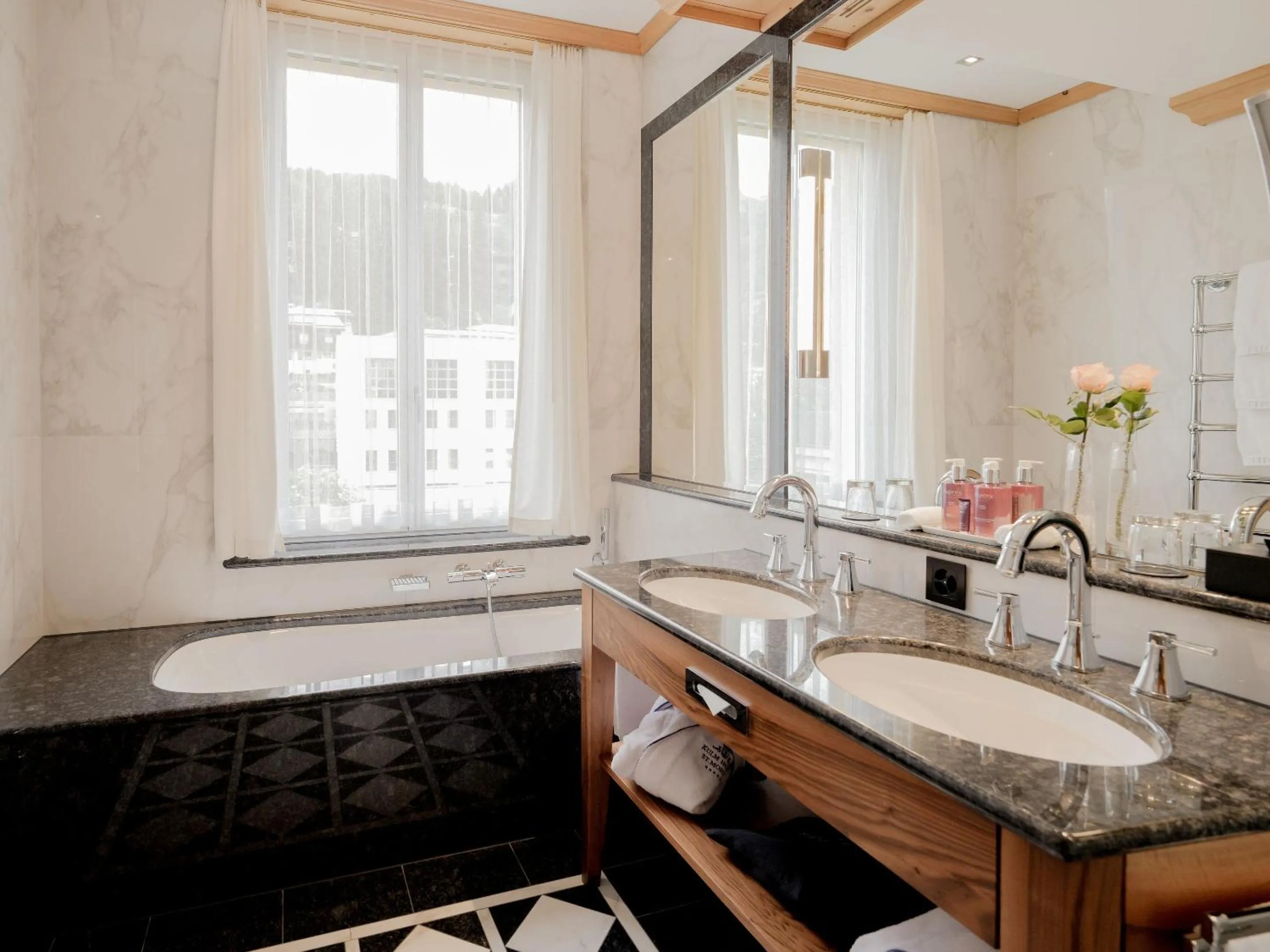 Bathroom in Kulm Hotel St. Moritz
