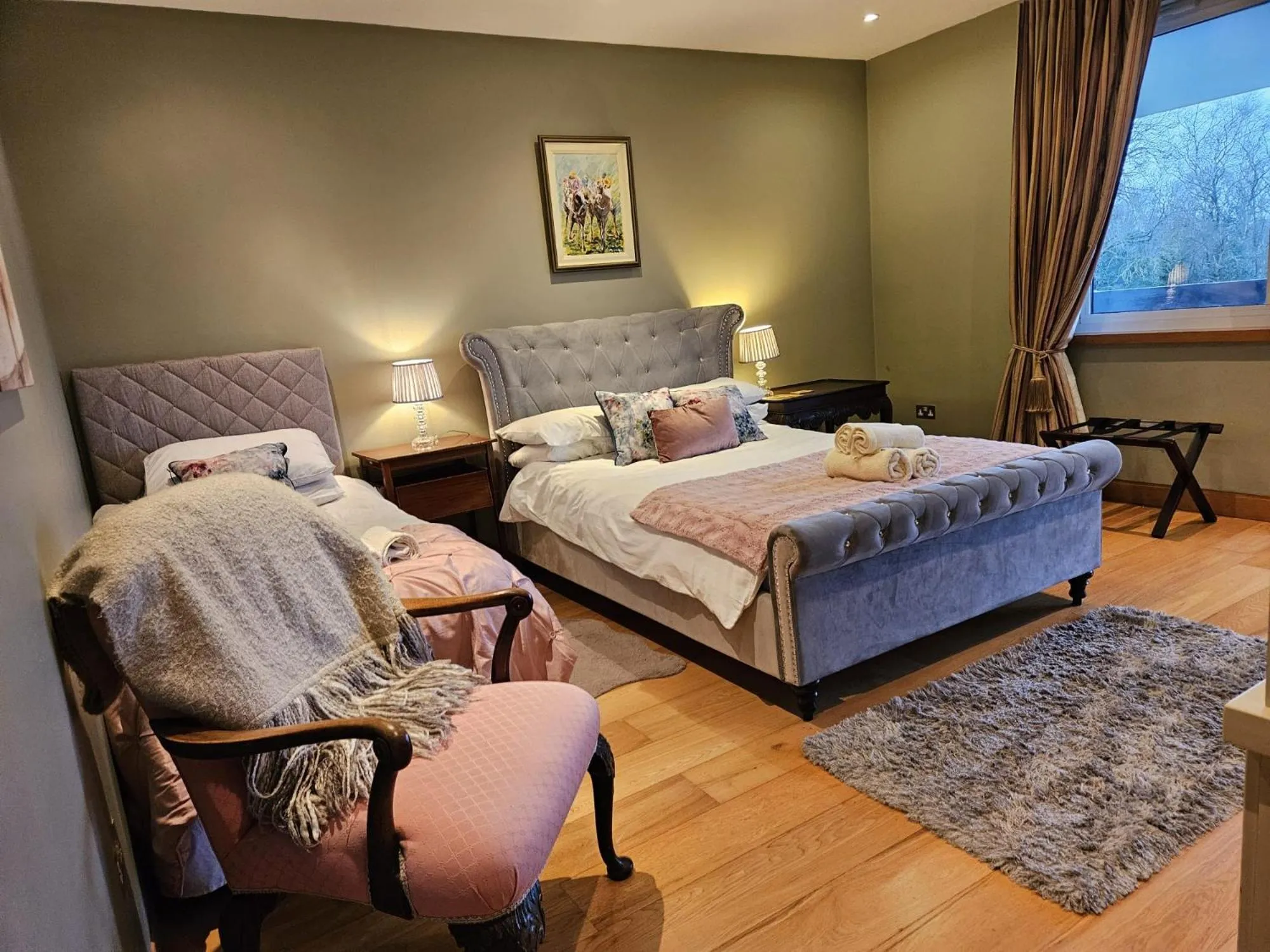 Bed in Hazelwood Country House