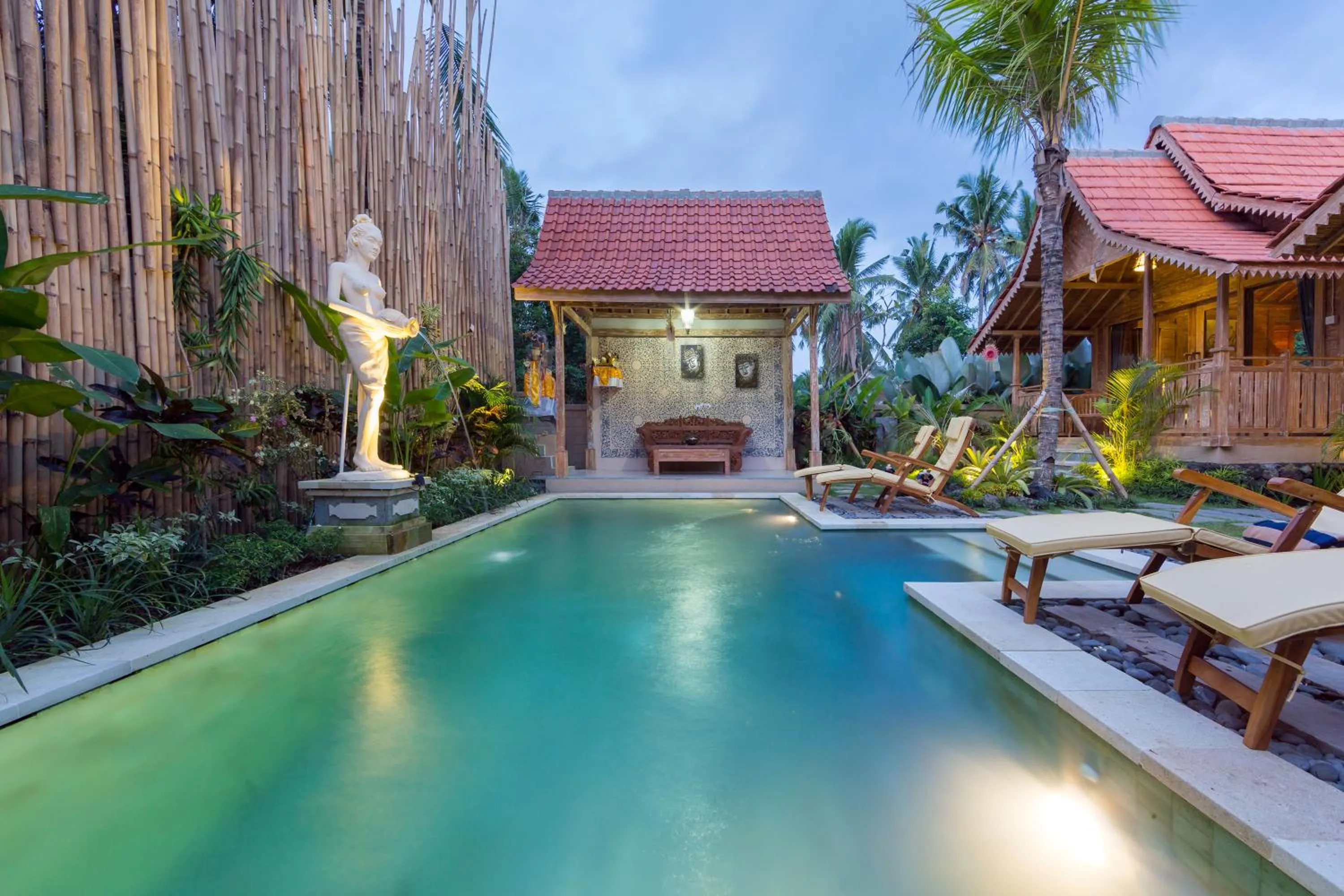 Swimming pool in Bije Suite Villa Ubud