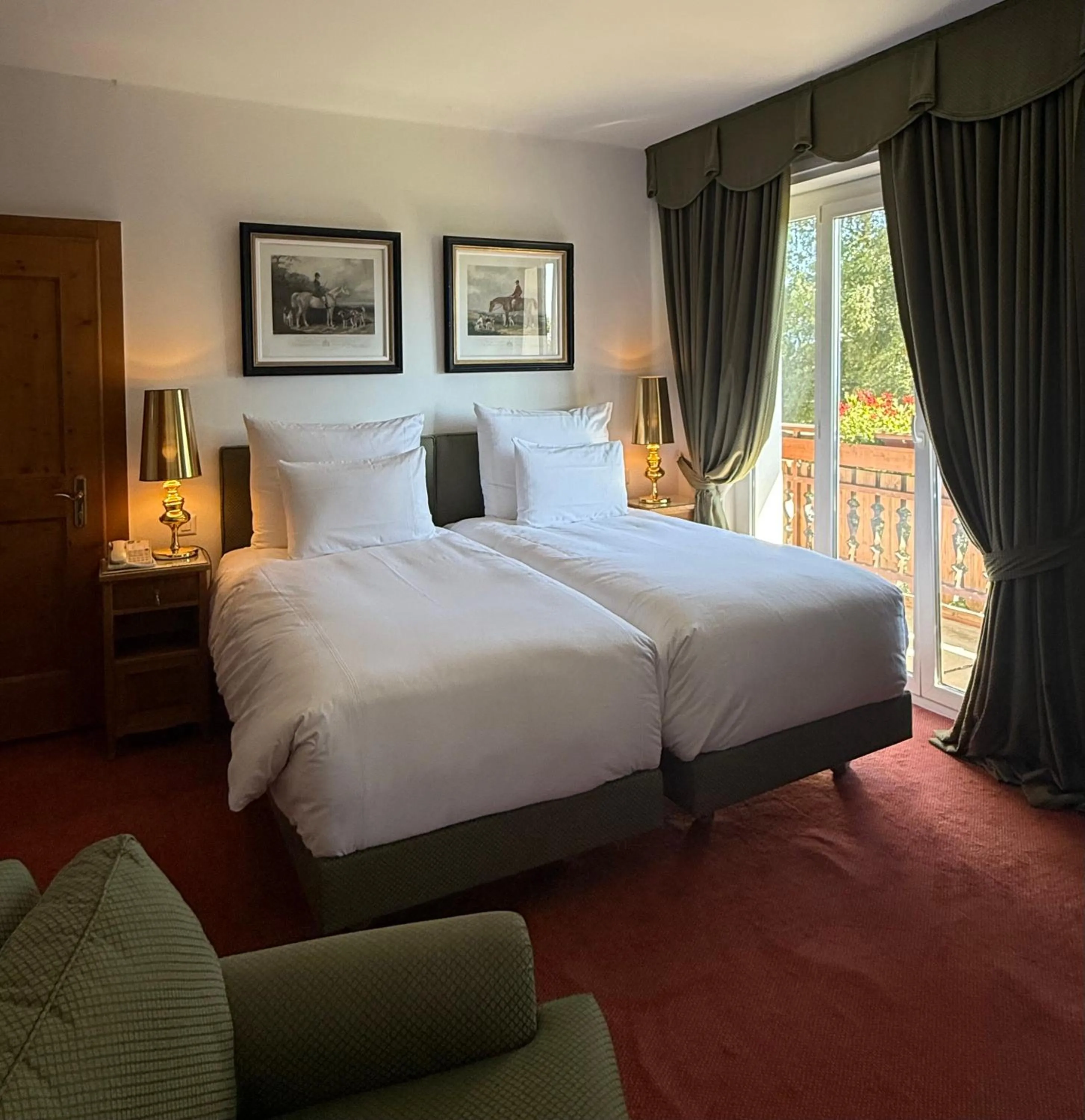 Bed in Grand Hôtel du Golf & Palace