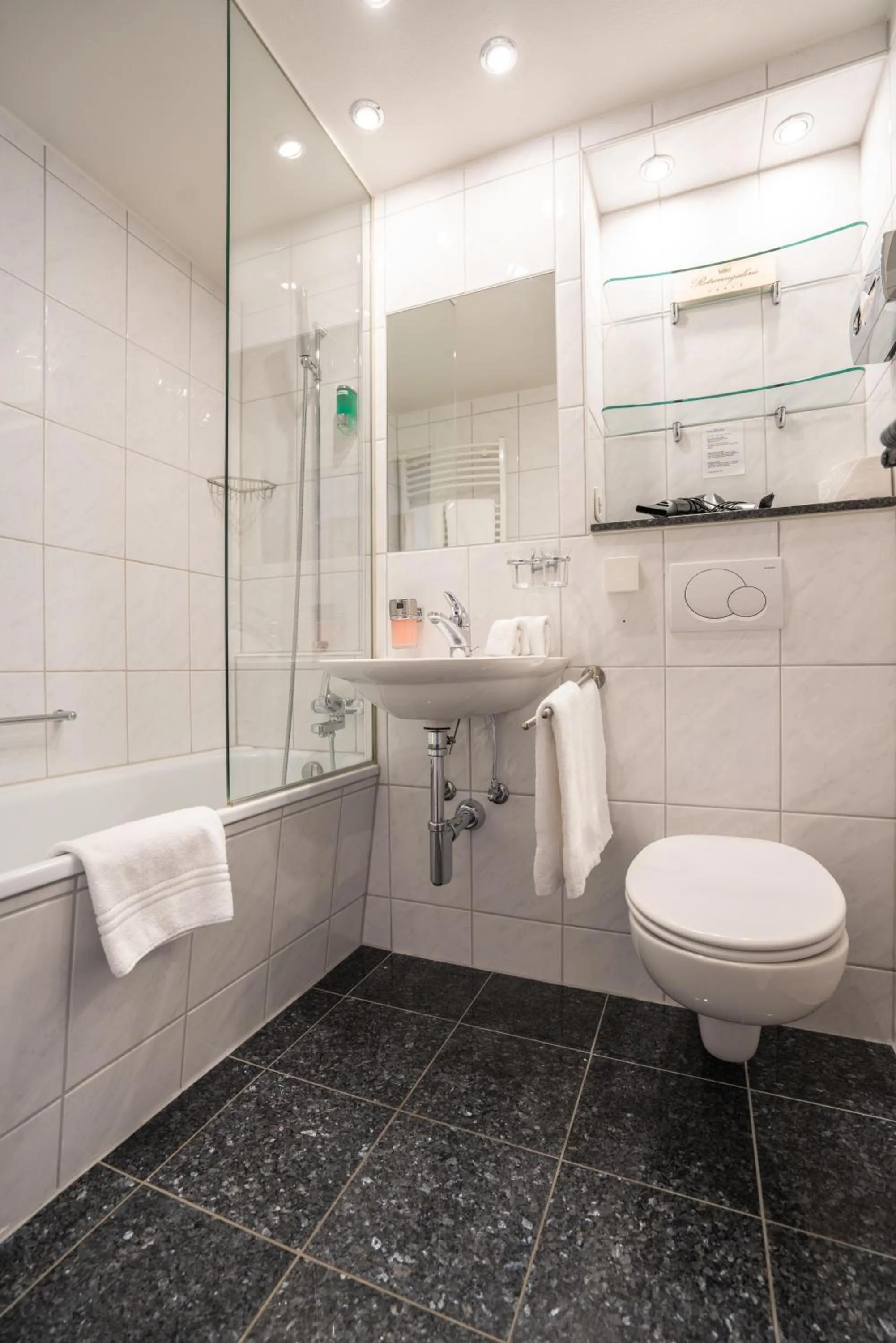 Bathroom in Hotel des Alpes