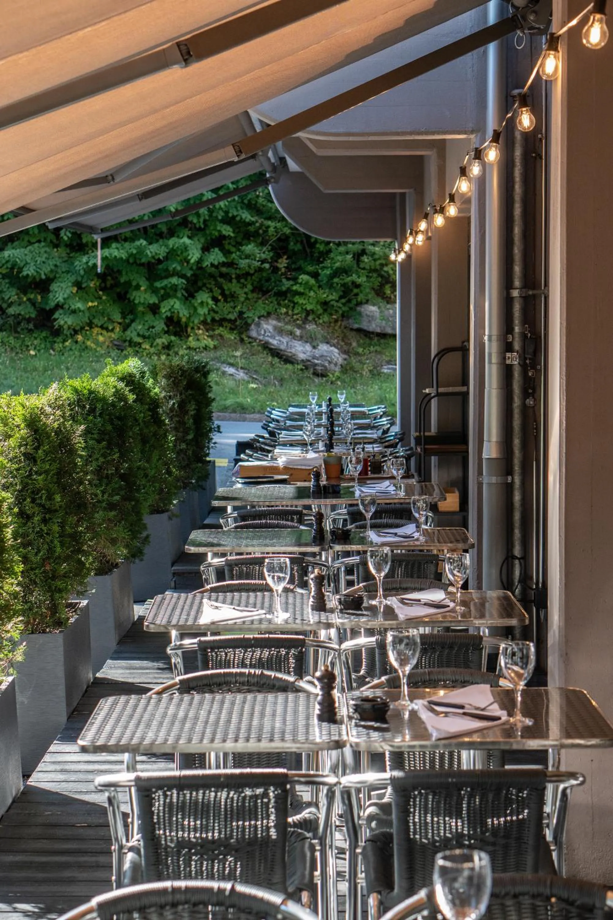 Balcony/Terrace in Hotel des Alpes