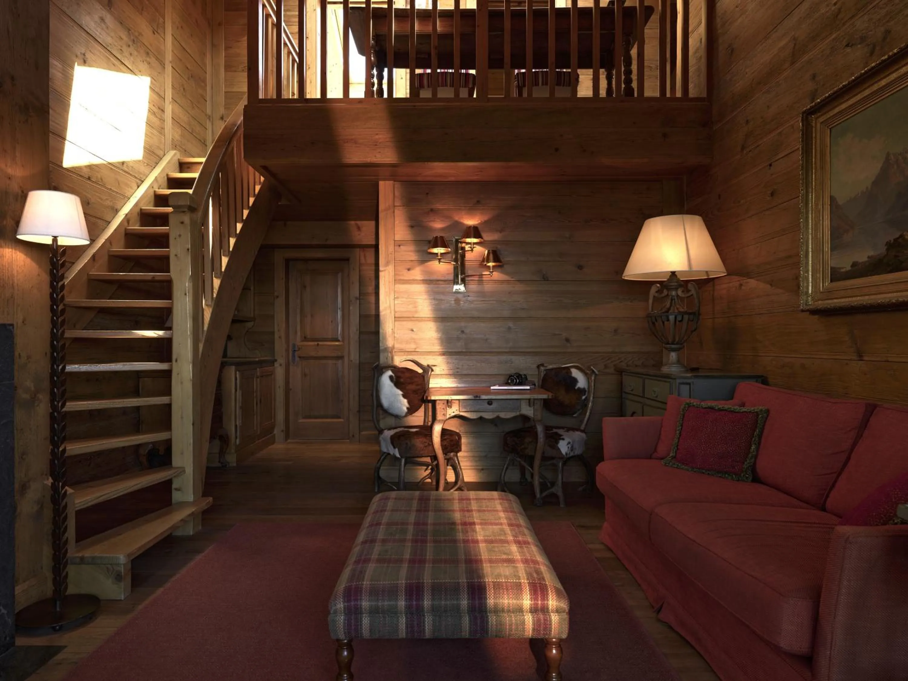 Seating area in LeCrans