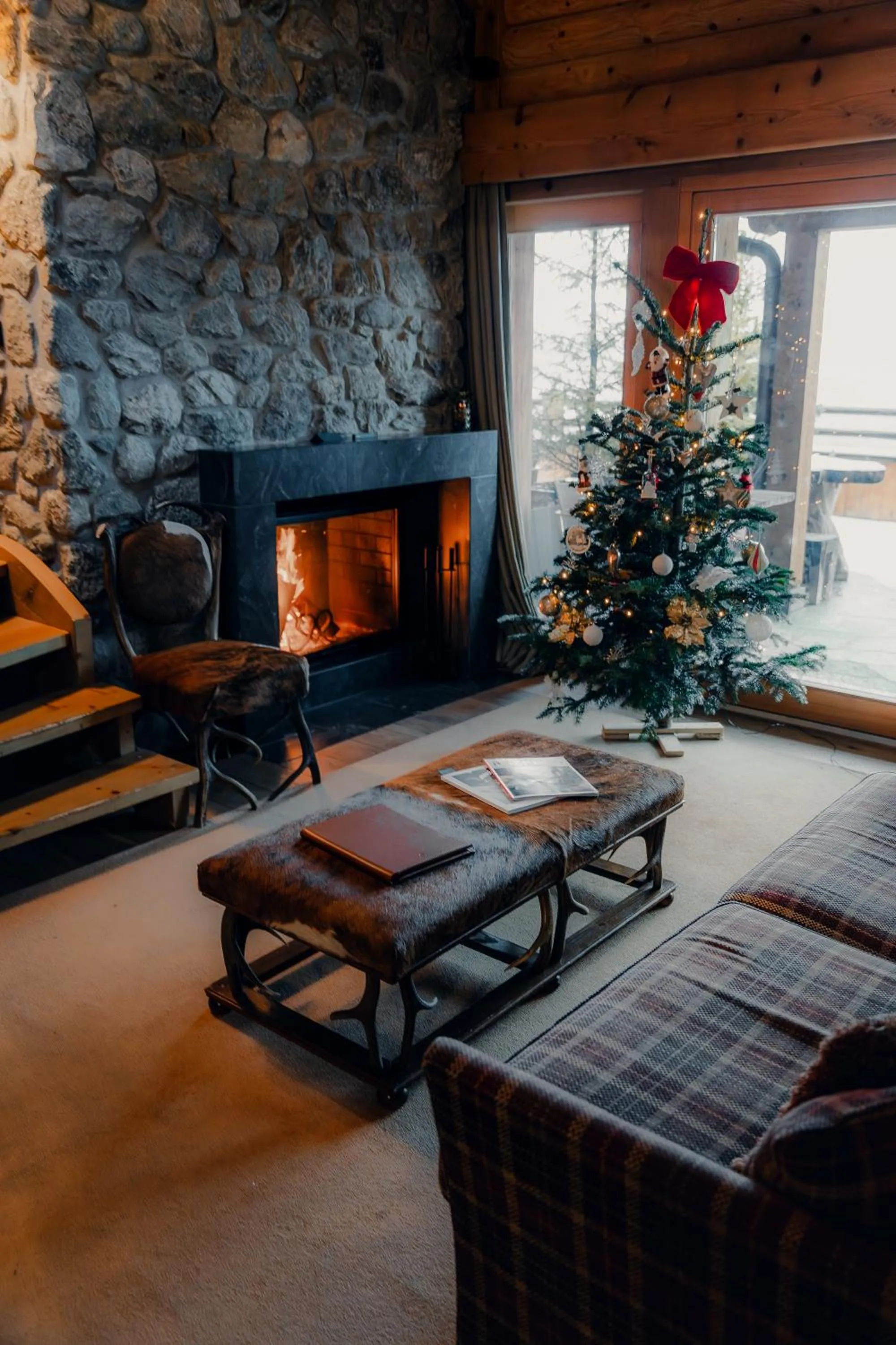 fireplace in LeCrans