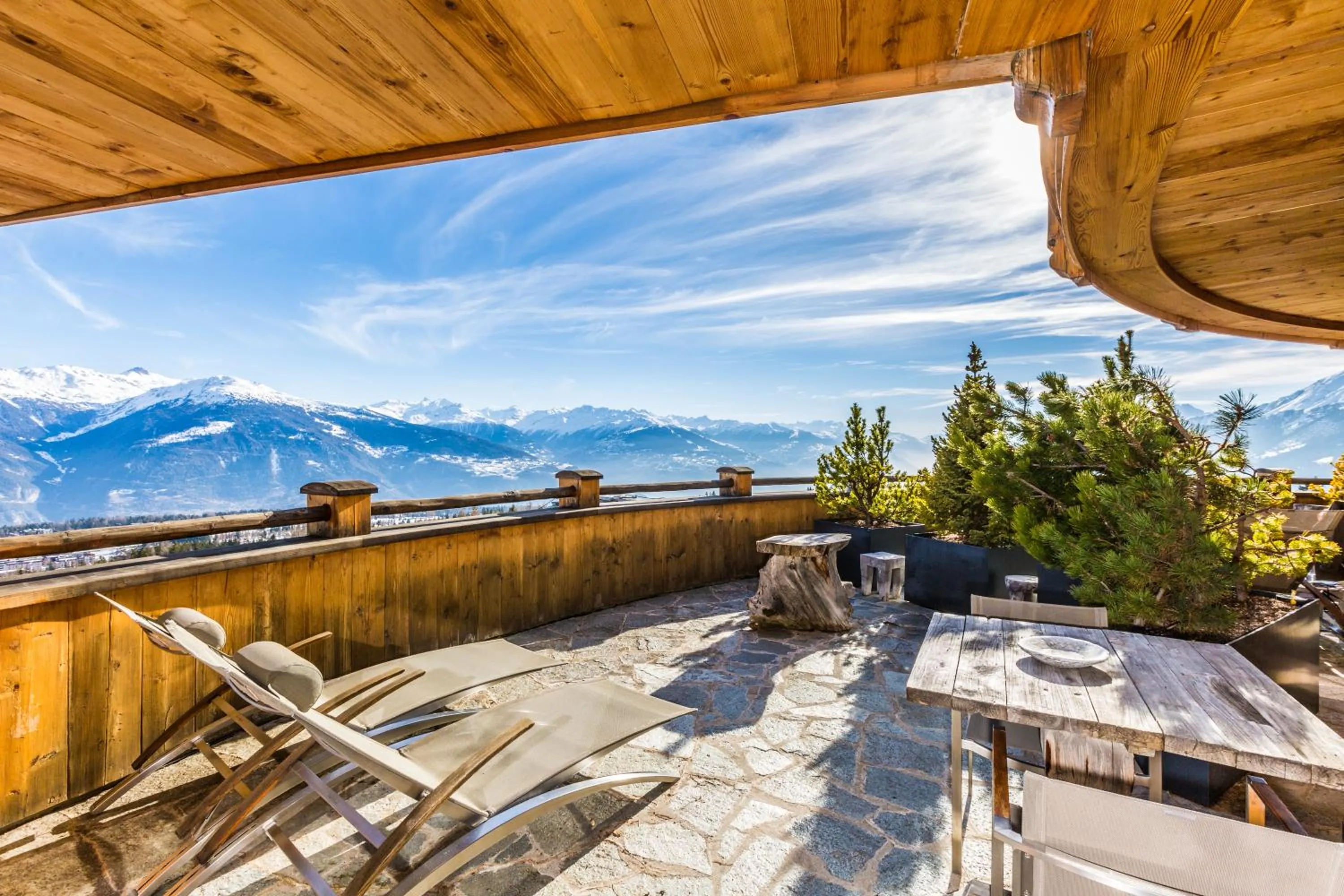Balcony/Terrace in LeCrans