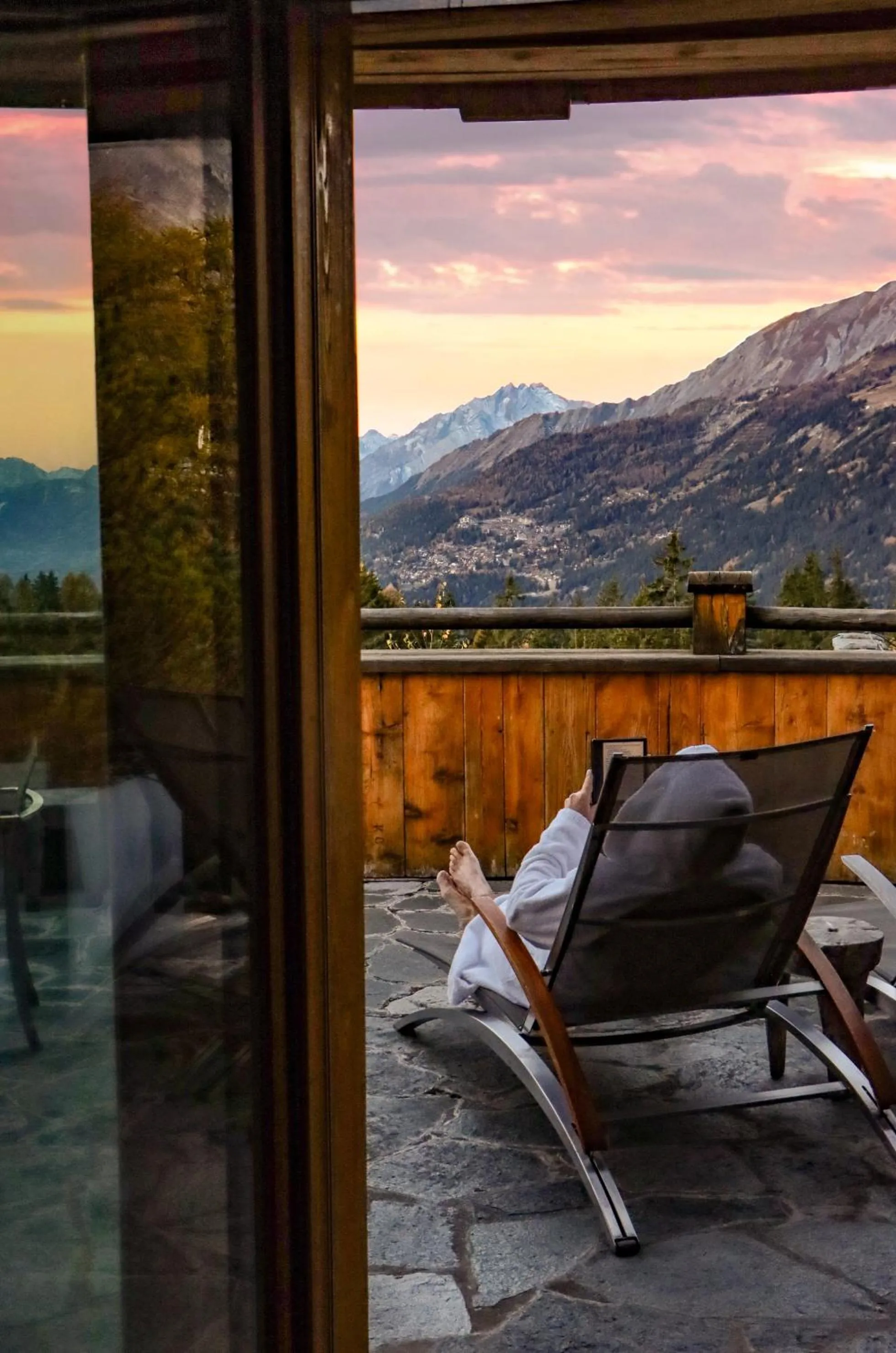 Balcony/Terrace in LeCrans