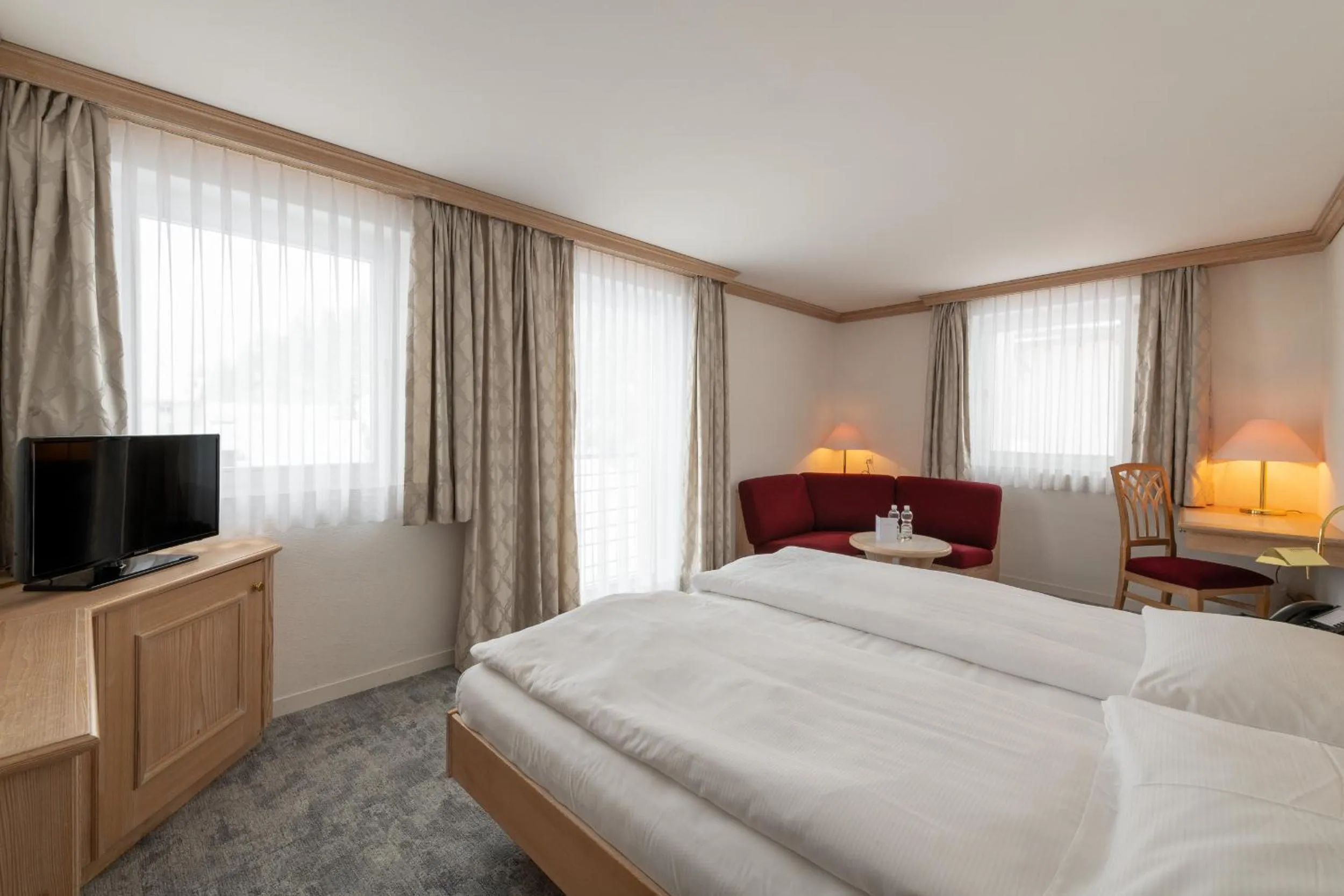 Bed in Hotel Post Sils Maria