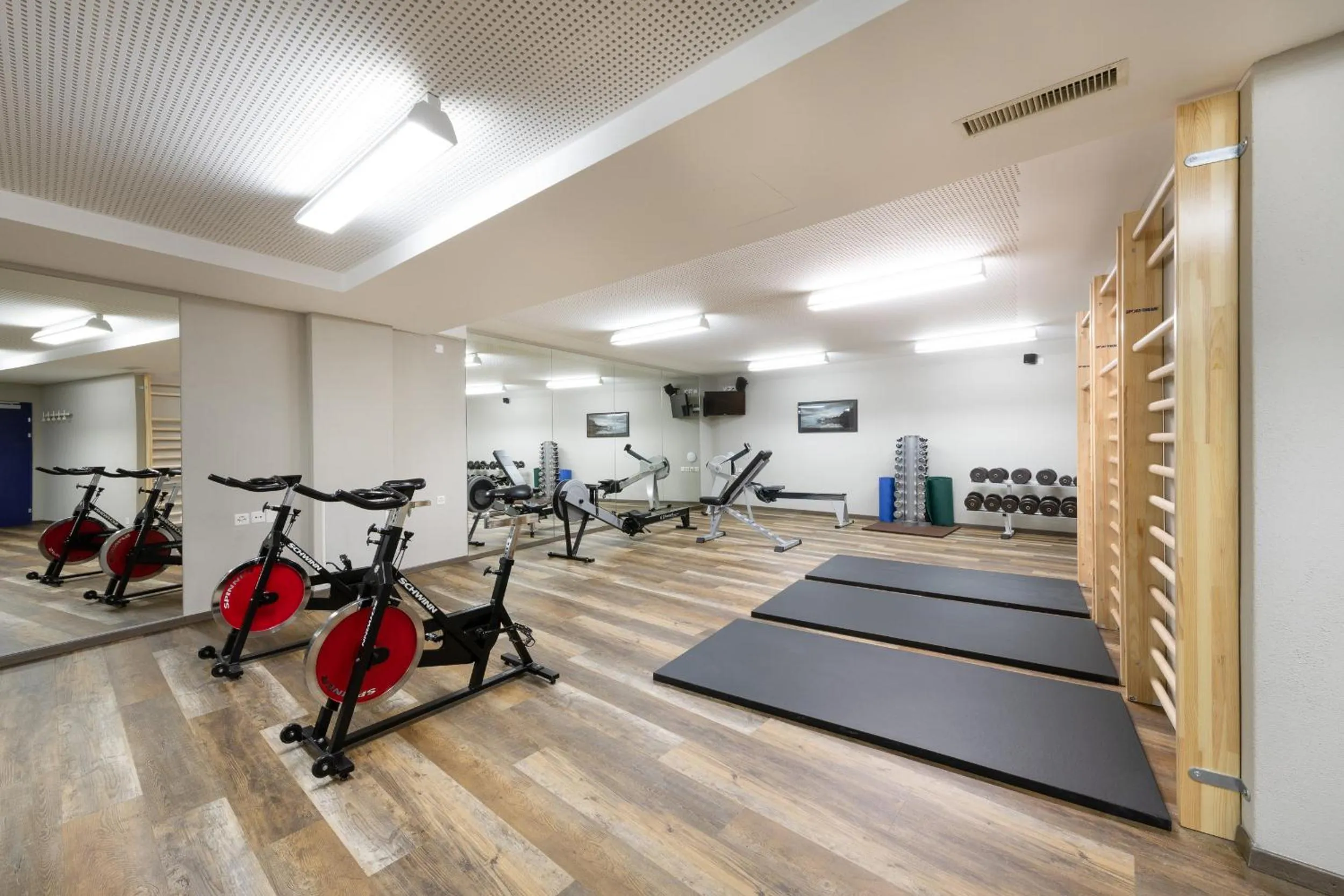 Fitness centre/facilities in Hotel Post Sils Maria