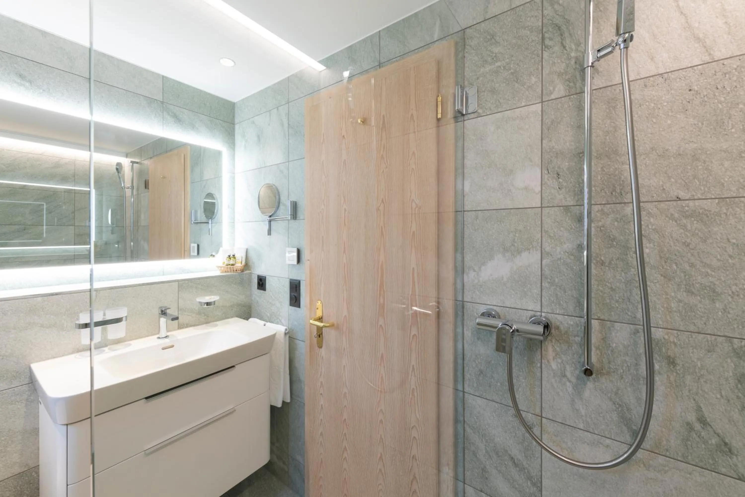 Bathroom in Hotel Post Sils Maria