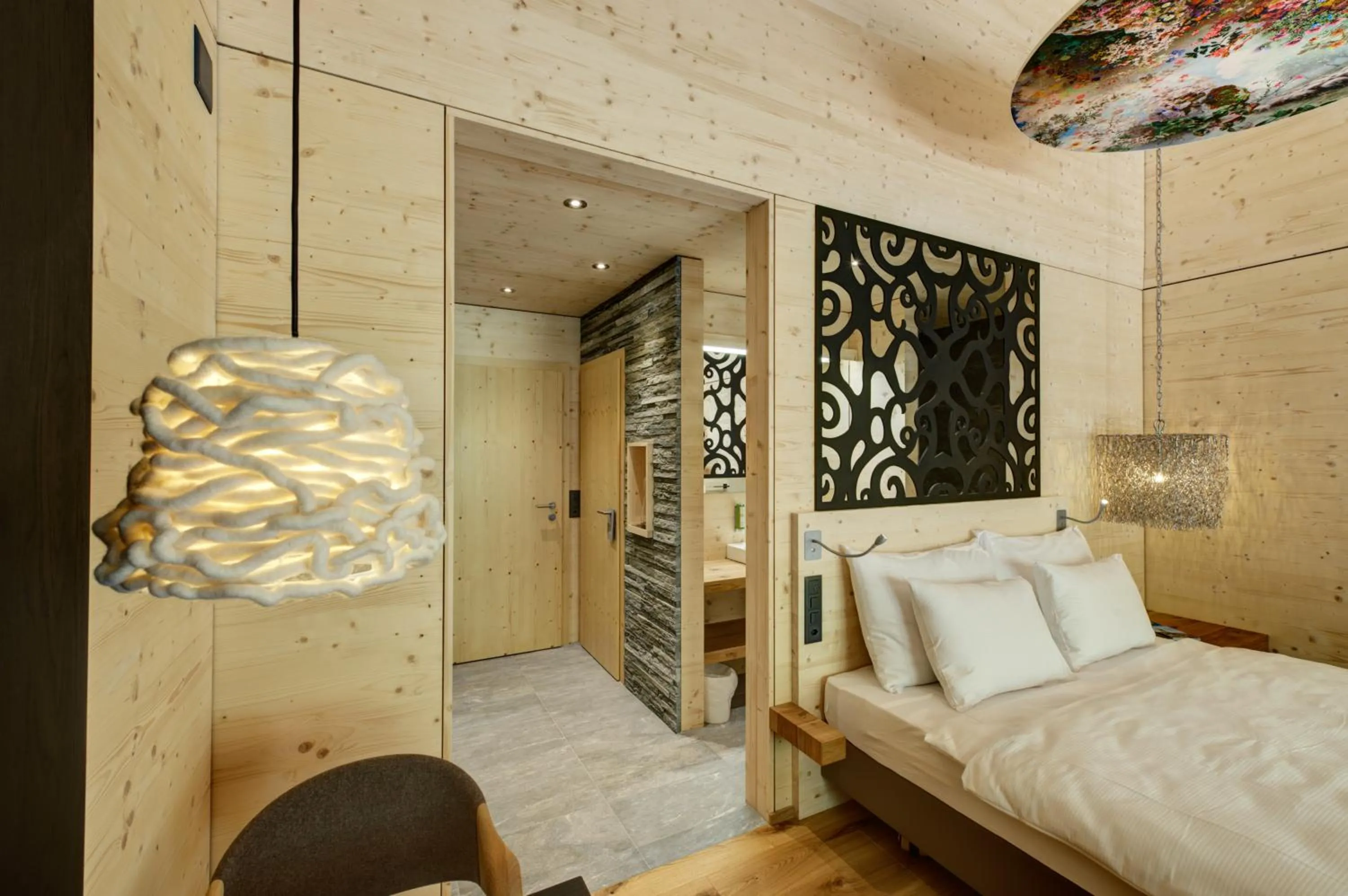 Bedroom, Bed in Hotel Rovanada Wellness & BergNatur