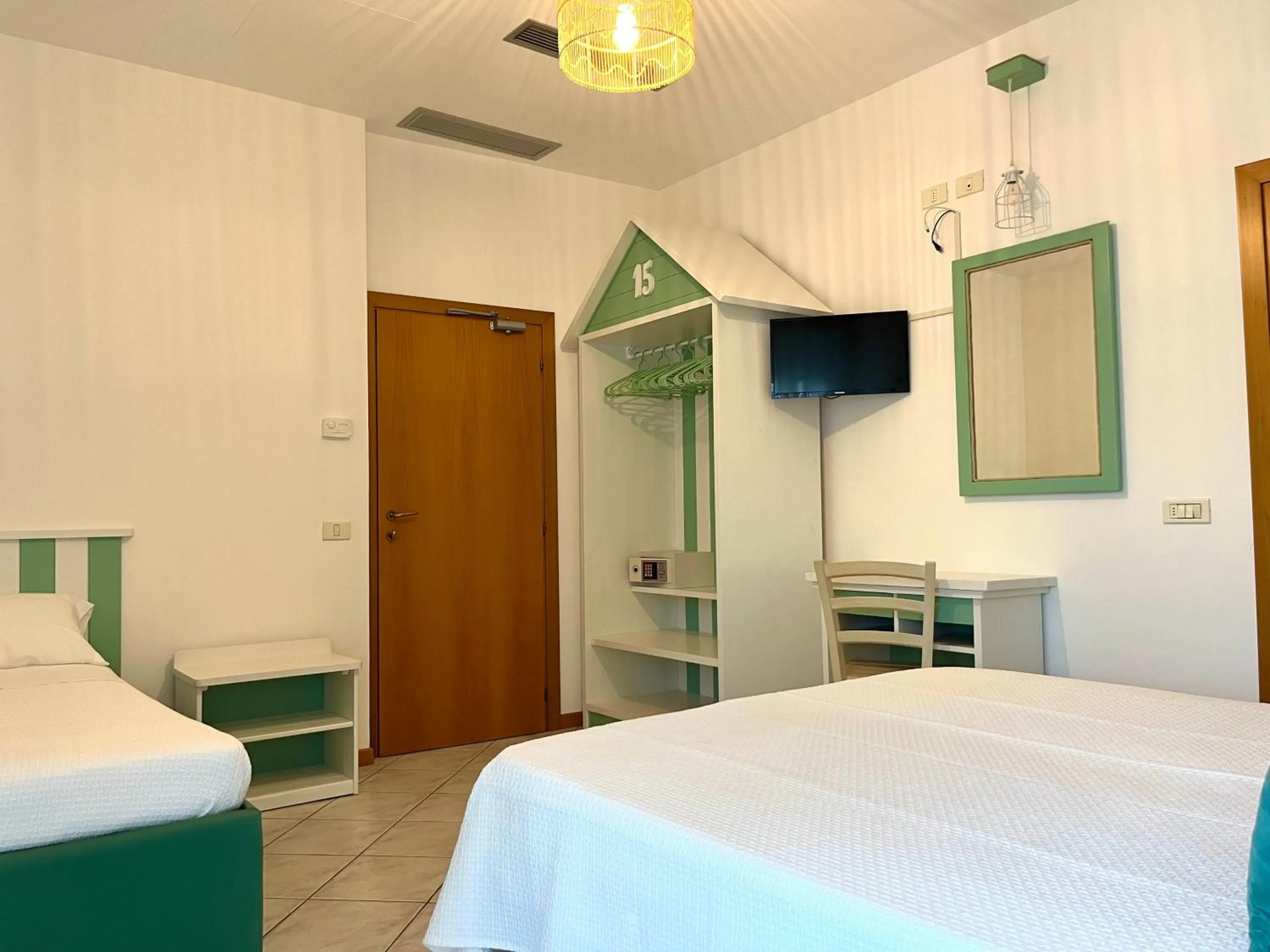 Bedroom, Bed in Hotel Acquario