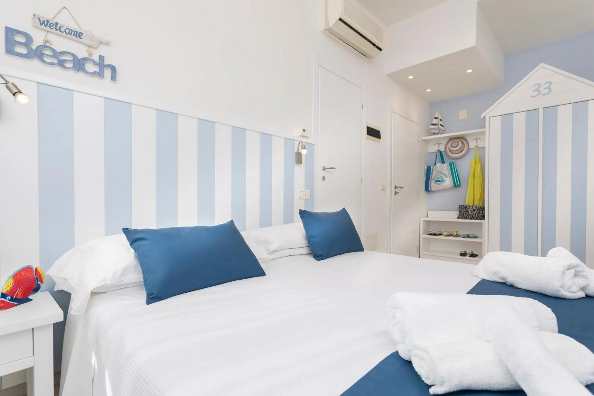 Bedroom, Bed in Hotel Acquario