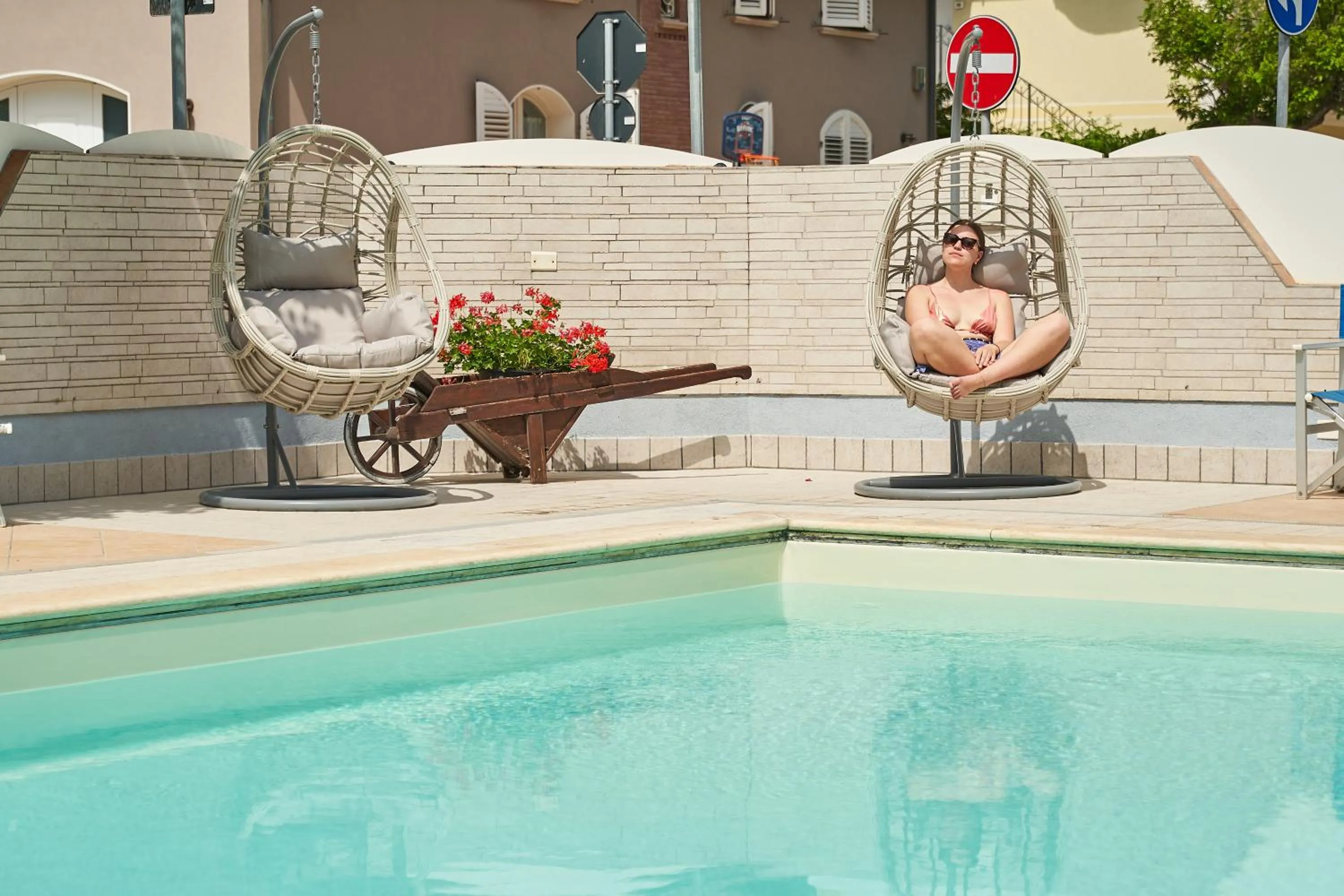 Pool view in Hotel Acquario