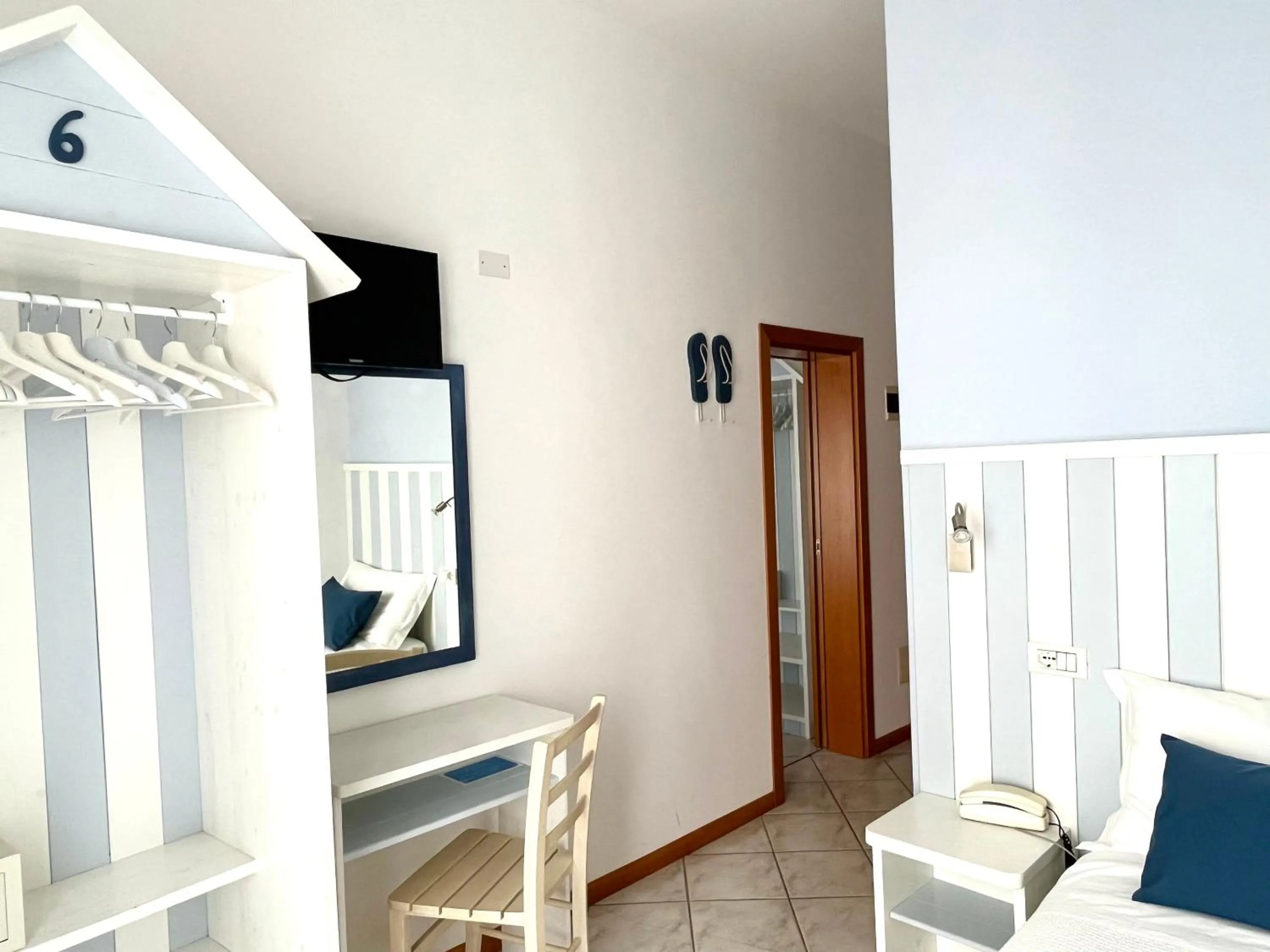 Bedroom, Bed in Hotel Acquario