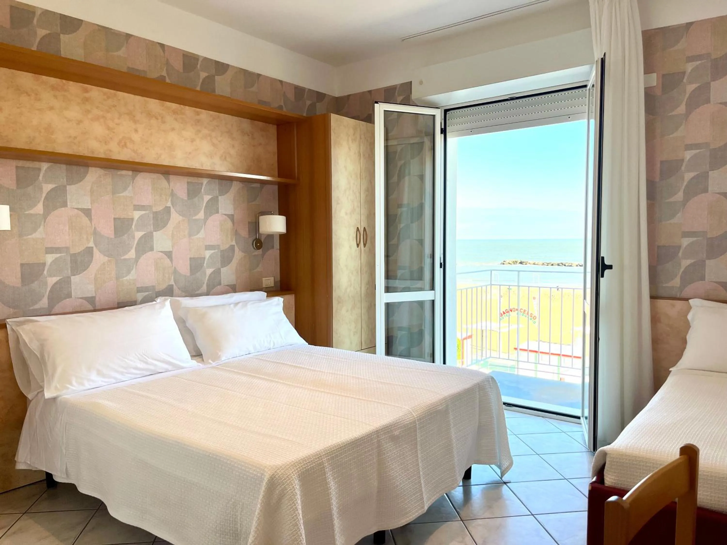 Bedroom, Bed in Hotel Acquario