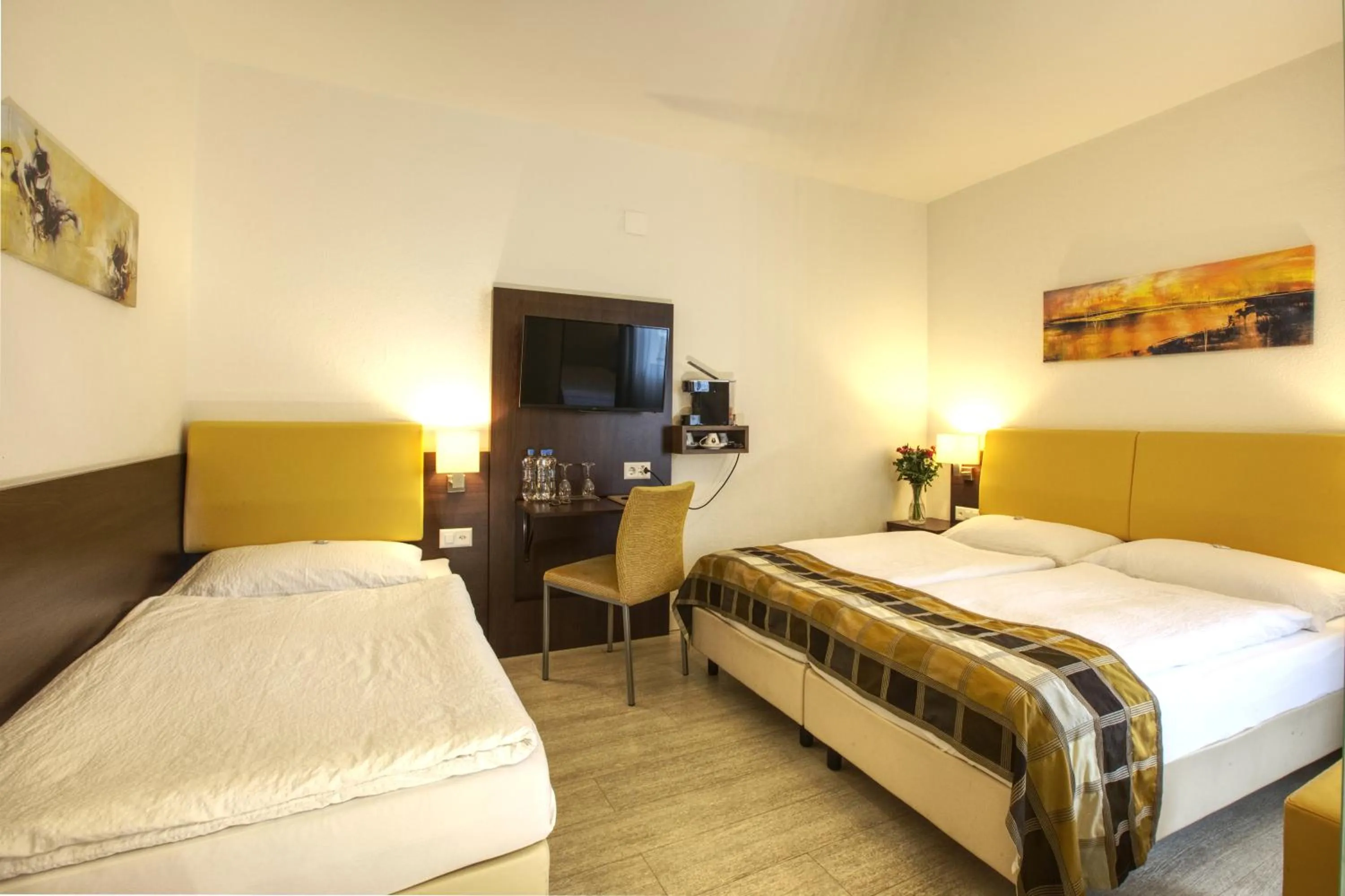 Bed in Hotel Rheinfelderhof