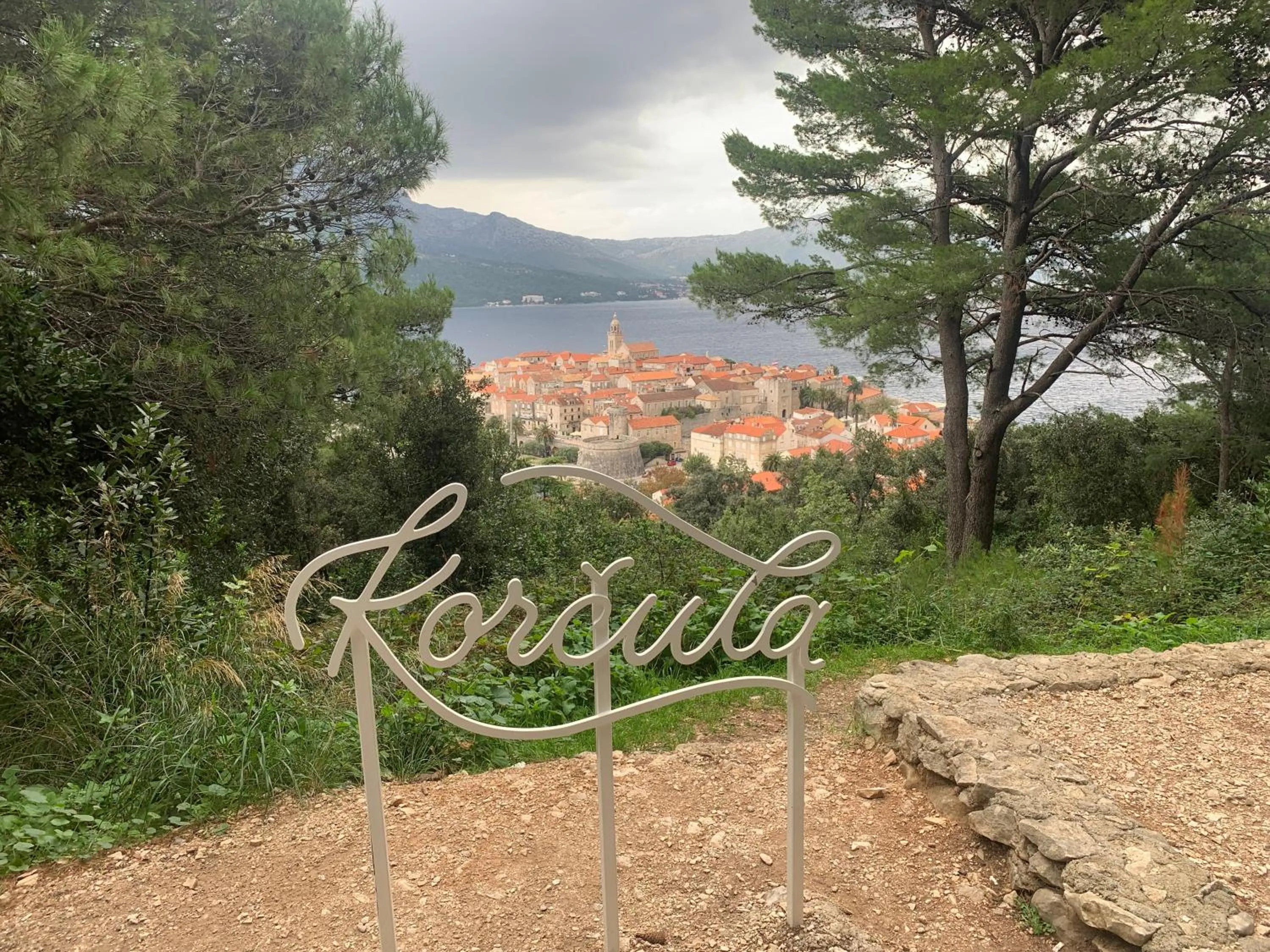 City view in Lumbarda Resort Apartments