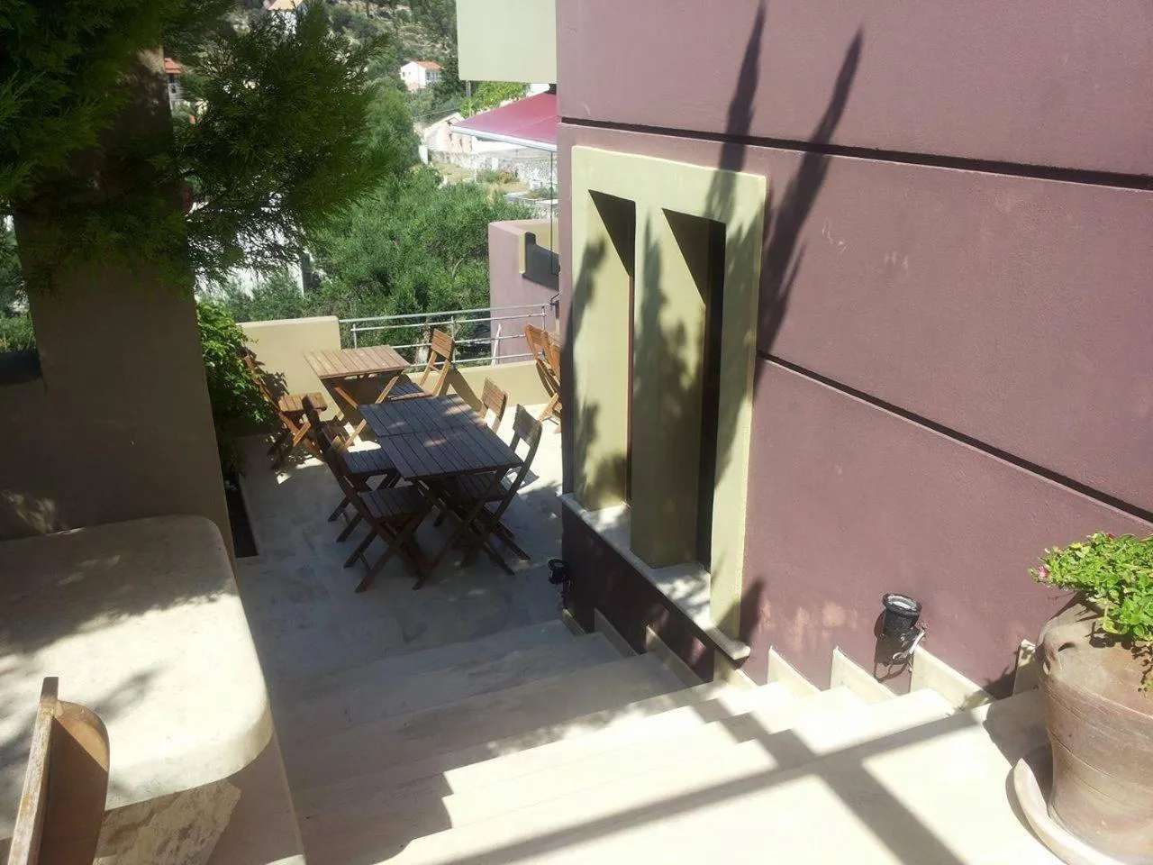 Patio in Cosis Inn