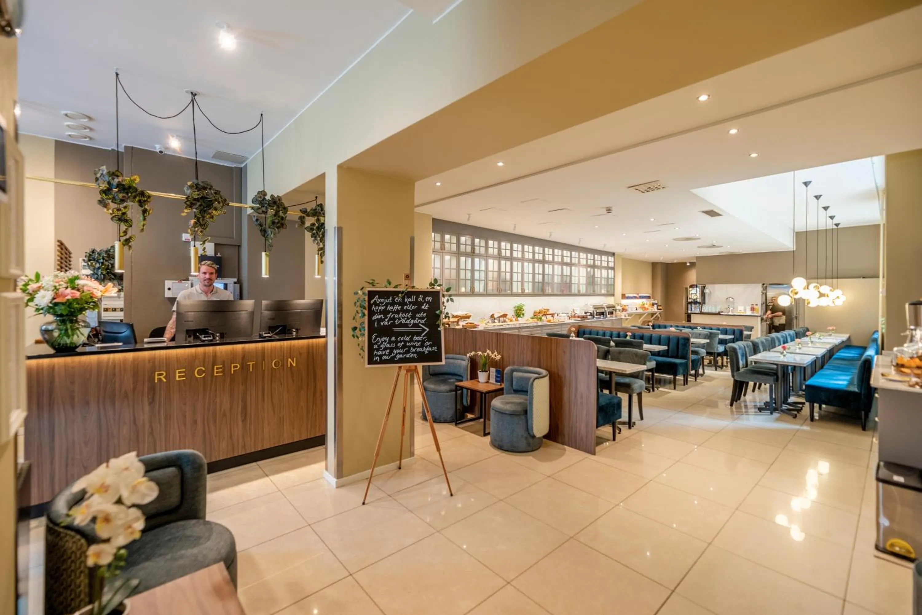 Lobby or reception in Best Western Hotel Karlaplan