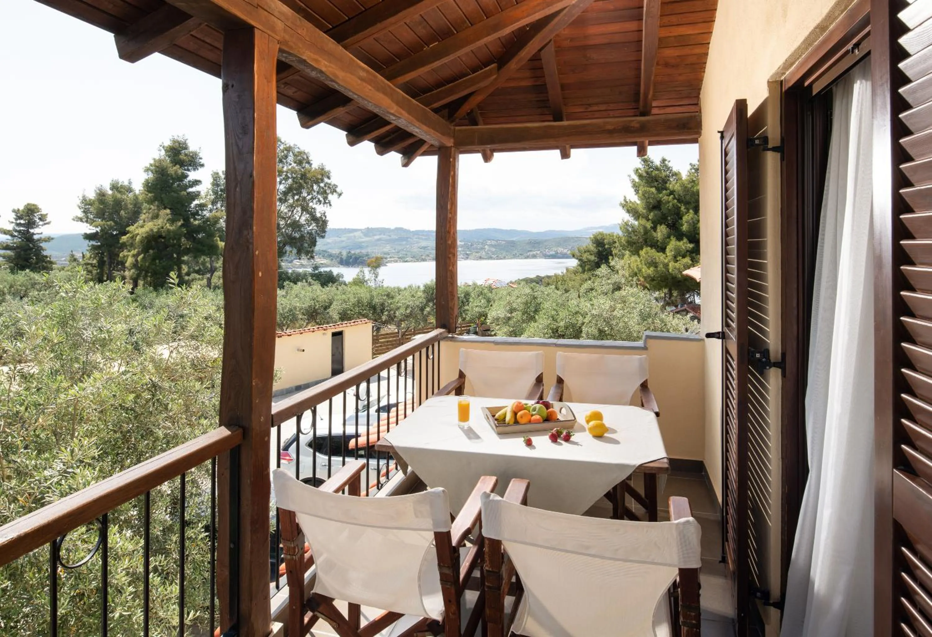 Balcony/Terrace in Heos Accommodation