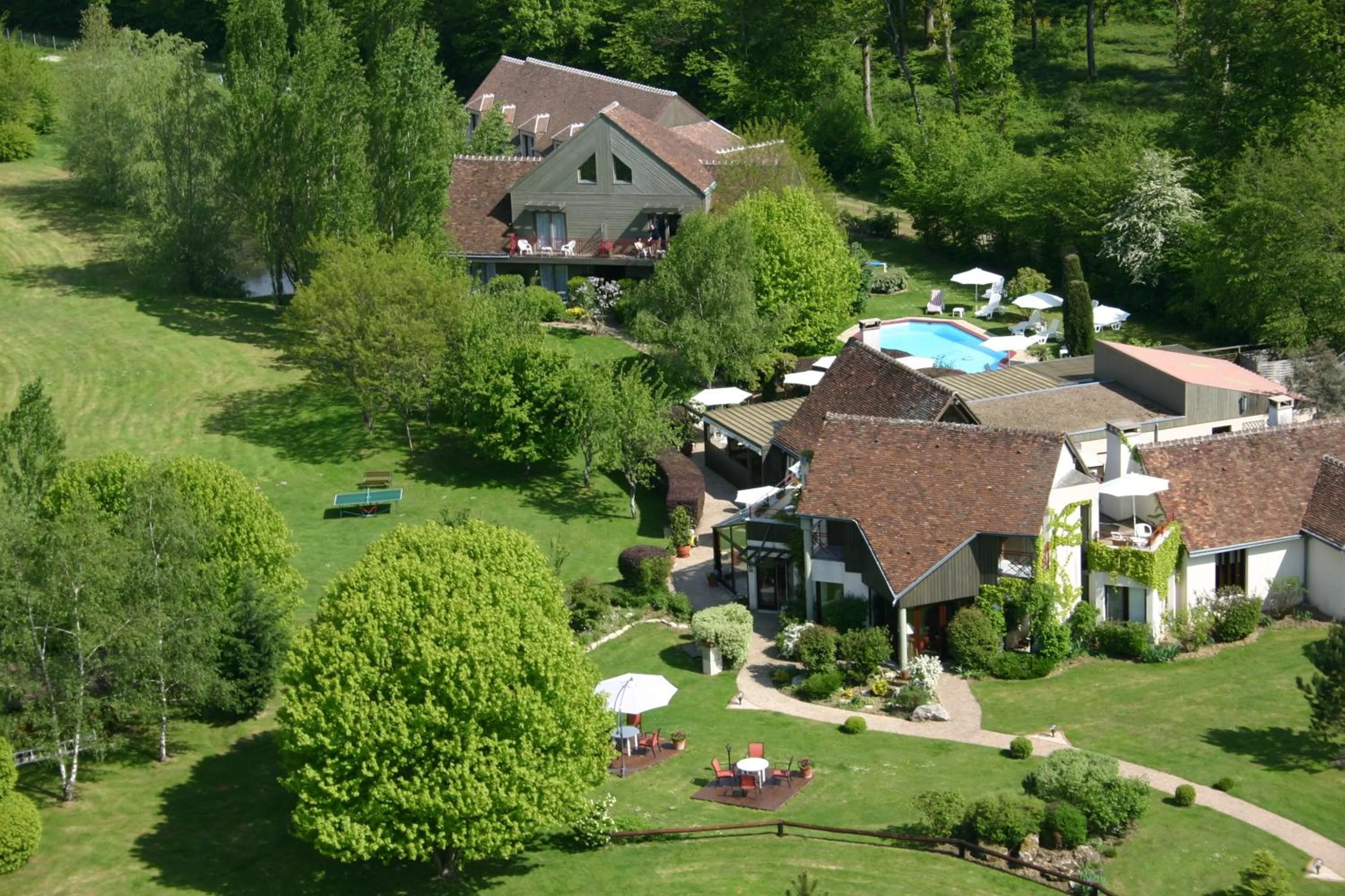 Bird's eye view in Domaine de L'Arbrelle