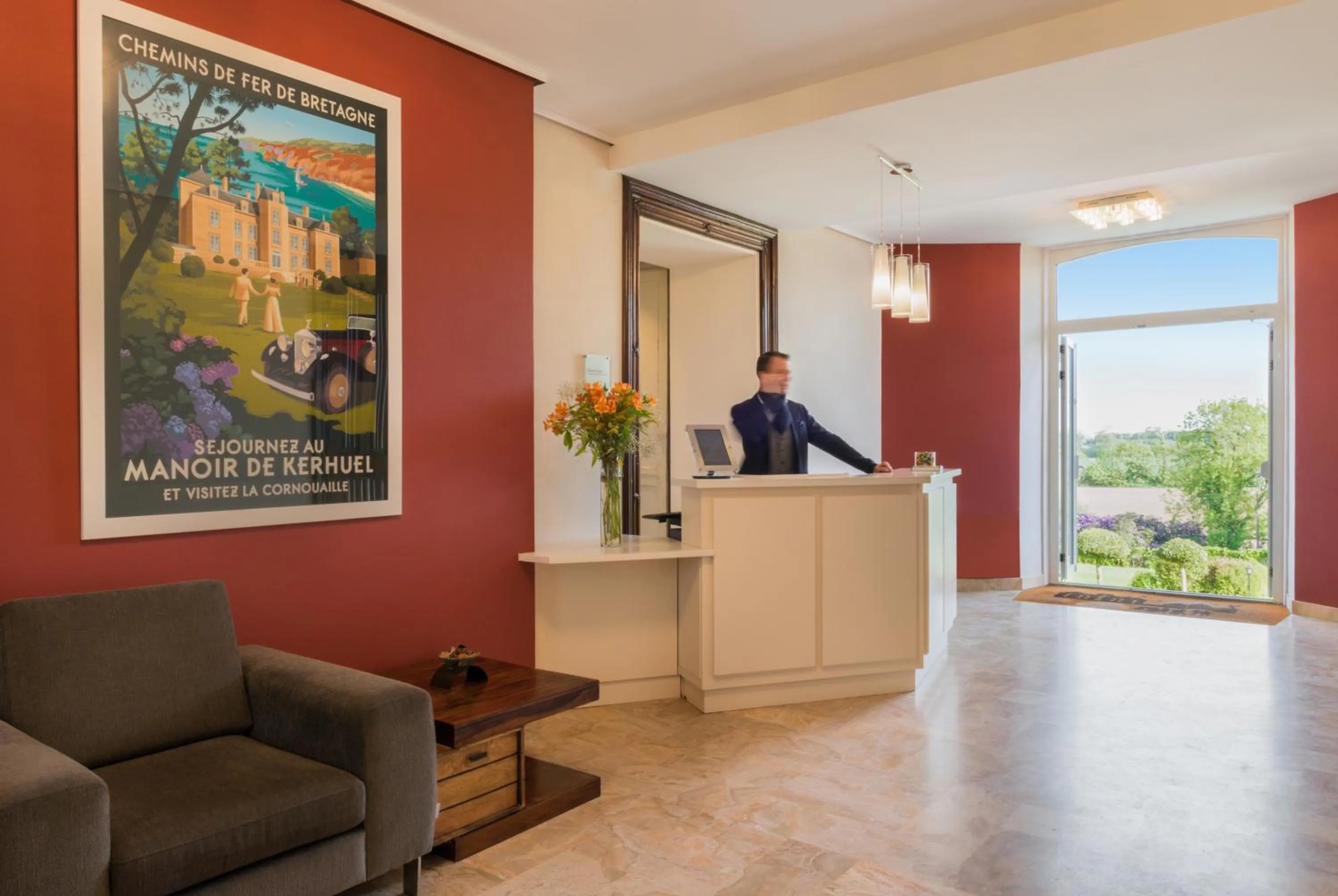 Lobby or reception in Manoir de Kerhuel de Quimper