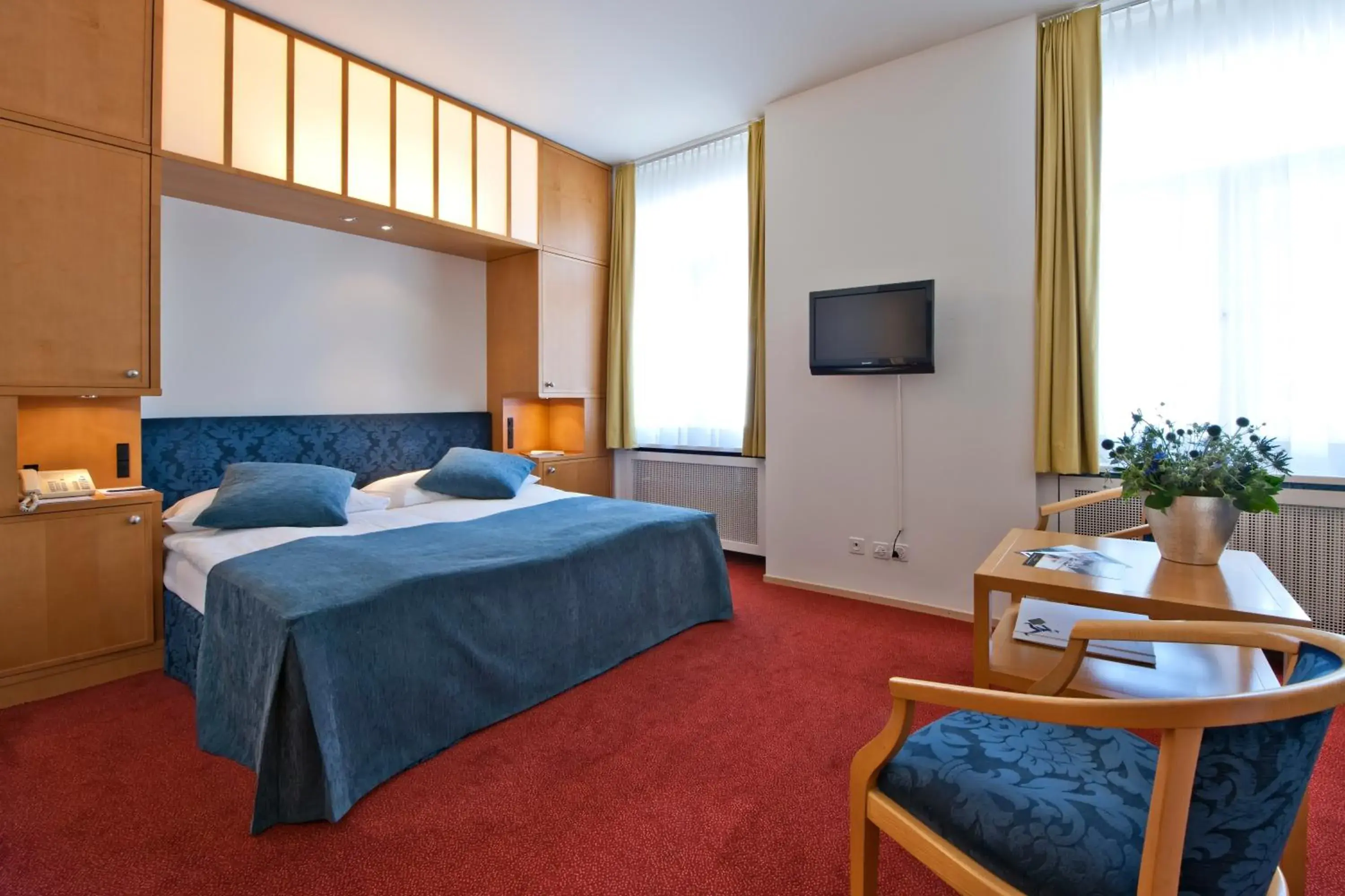 Double Room with Village View in Hotel Schweizerhof St. Moritz Double Room with Village View in Hotel Schweizerhof St. Moritz